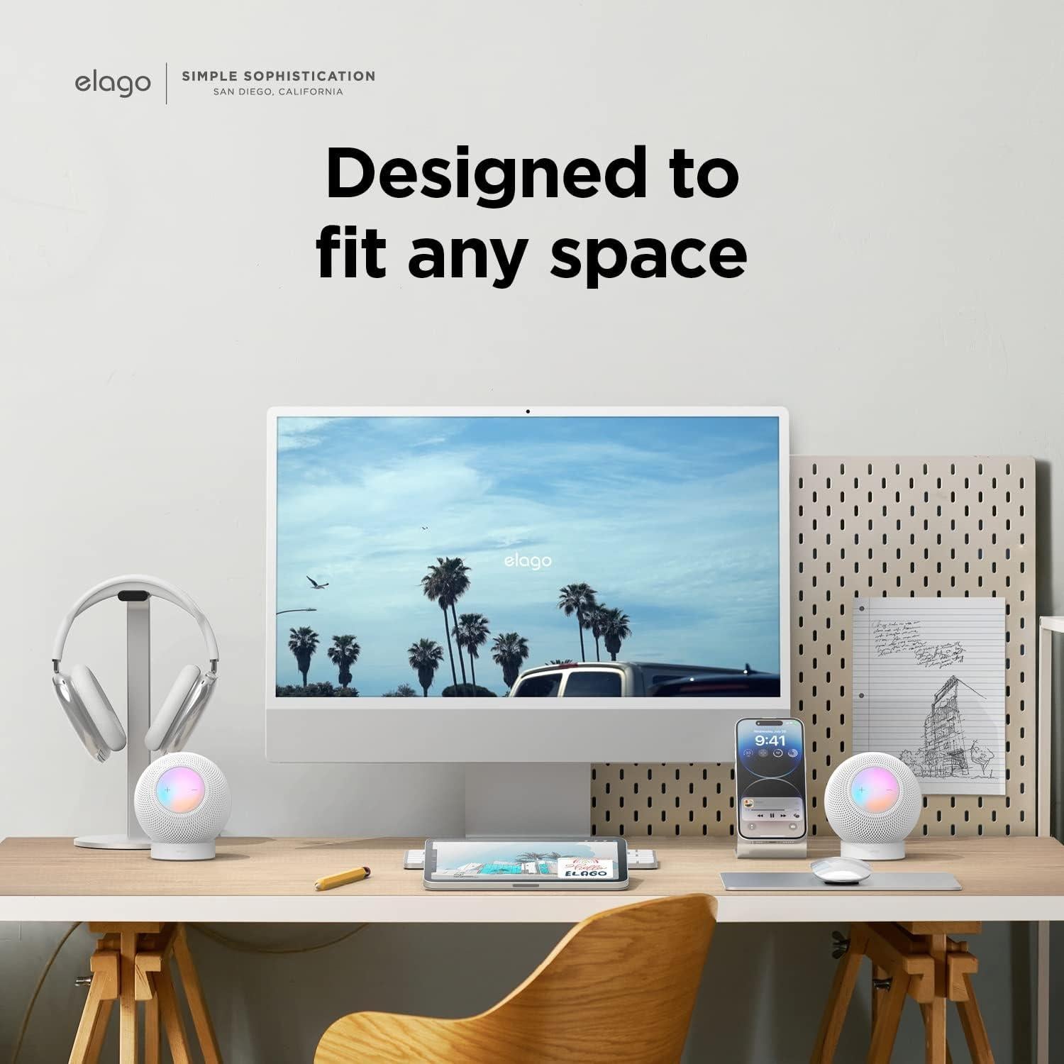 Soporte elago para HomePod Mini - Silicona Antideslizante Negro