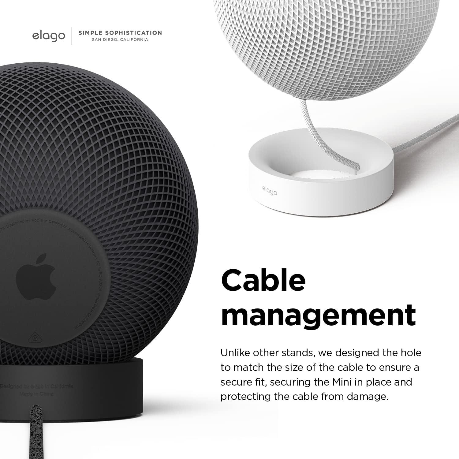 Soporte elago para HomePod Mini - Silicona Antideslizante Negro