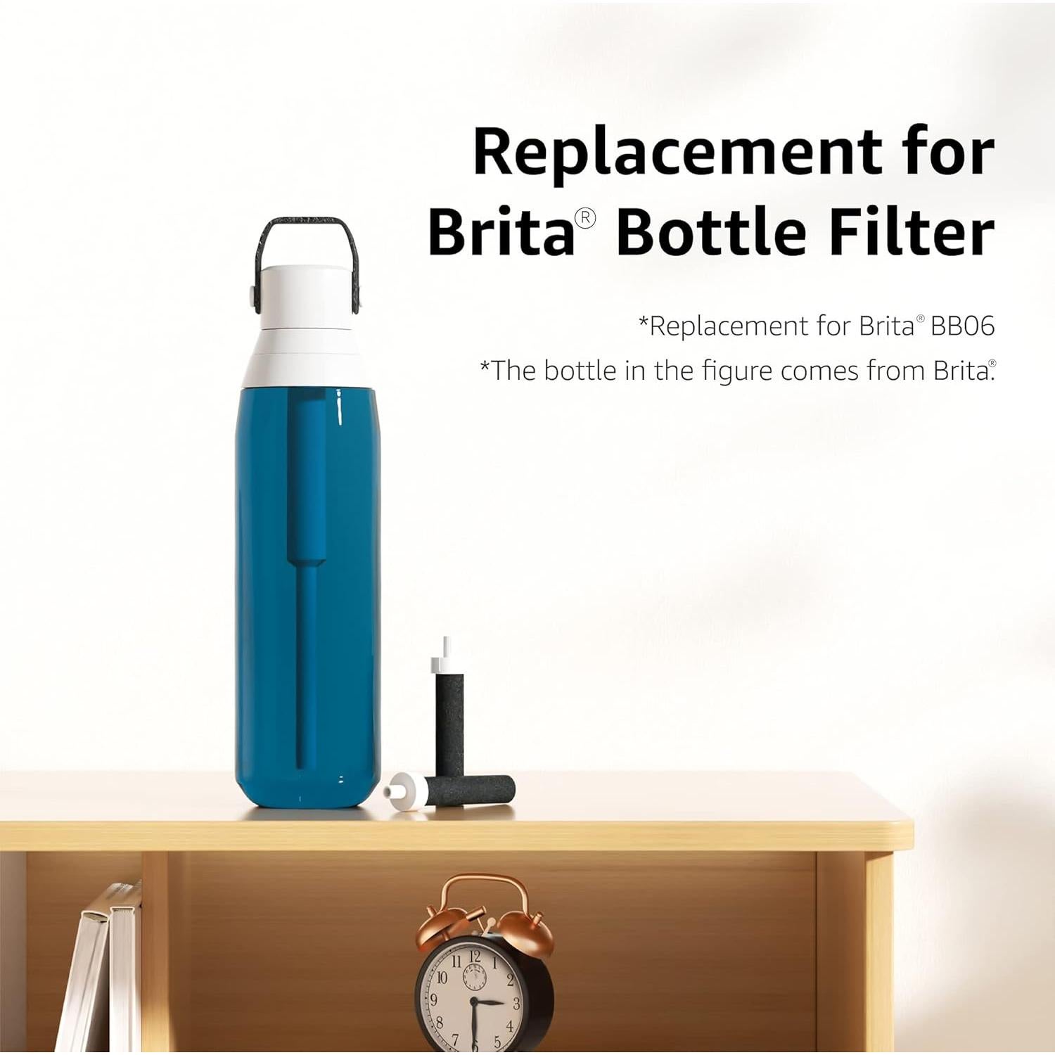 Filtro de Agua AQUA CREST para Botellas Brita - 4 Unidades