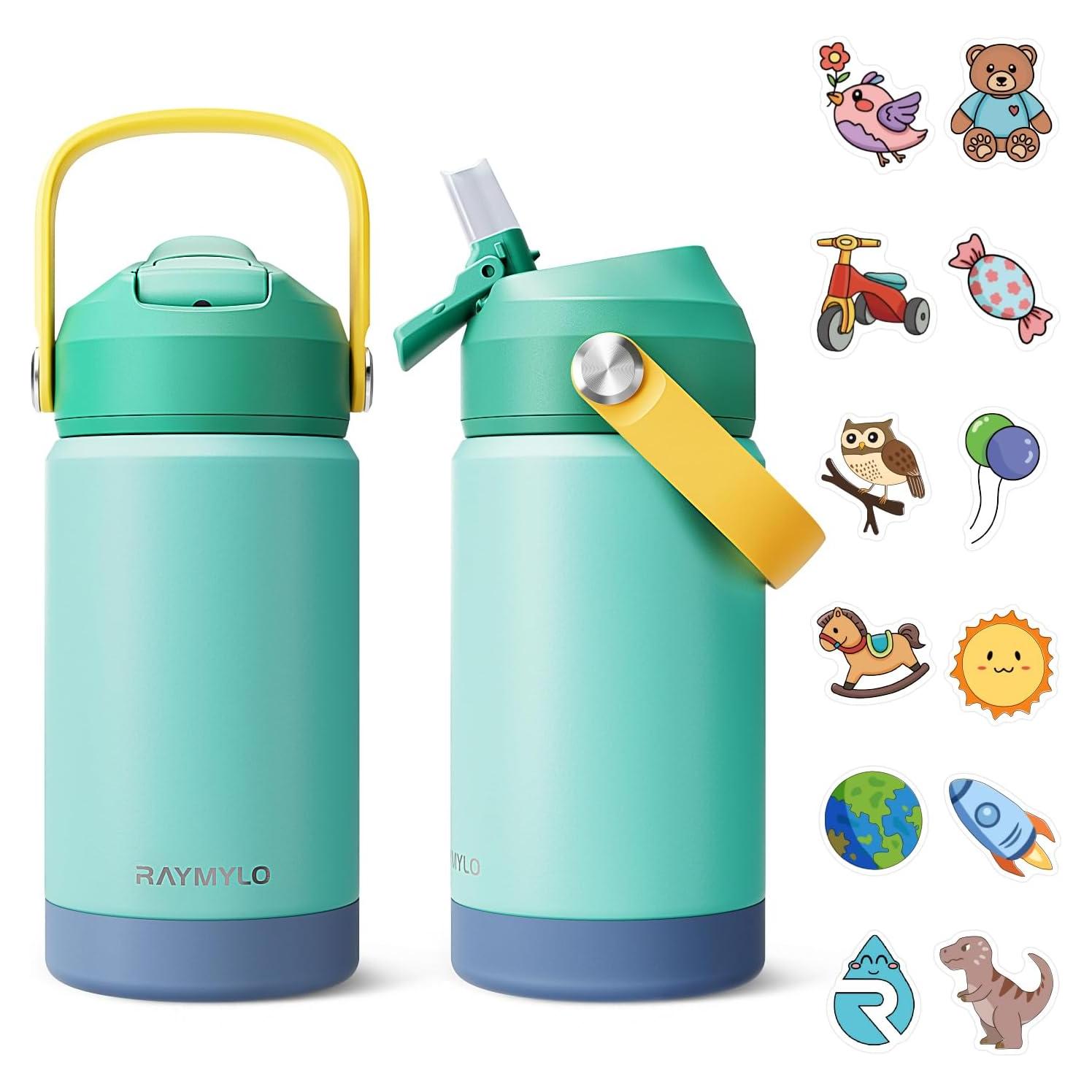 Botella de Agua Aislada RAYMYLO 354 ml Verde para Niños