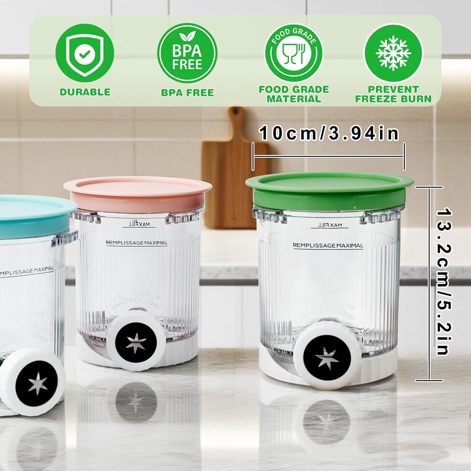 Contenedores de Helado Foyezod 16oz para Ninja Creami NC700