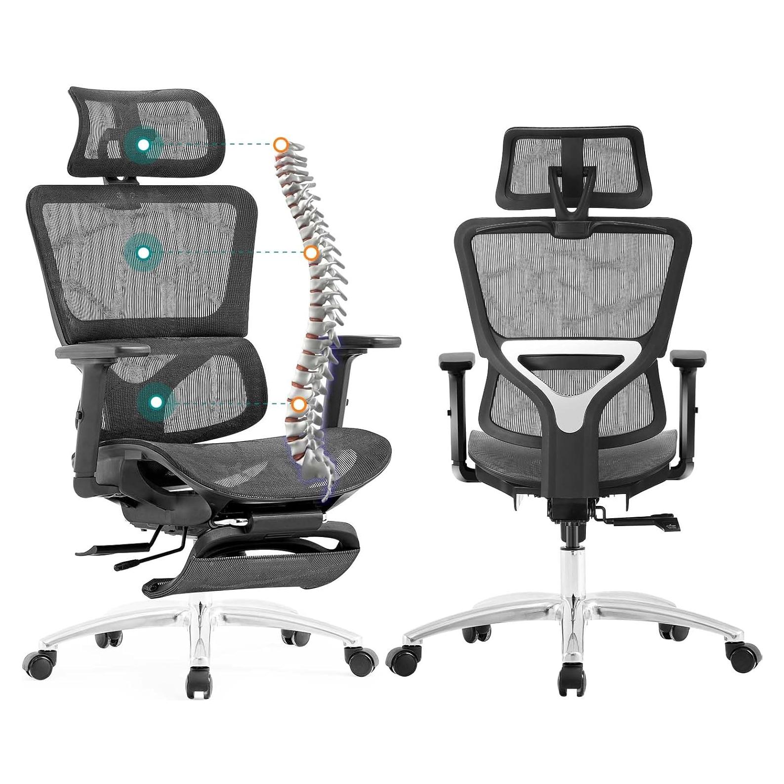 Silla de Oficina Ergonómica Ferral Elite con Soporte Lumbar