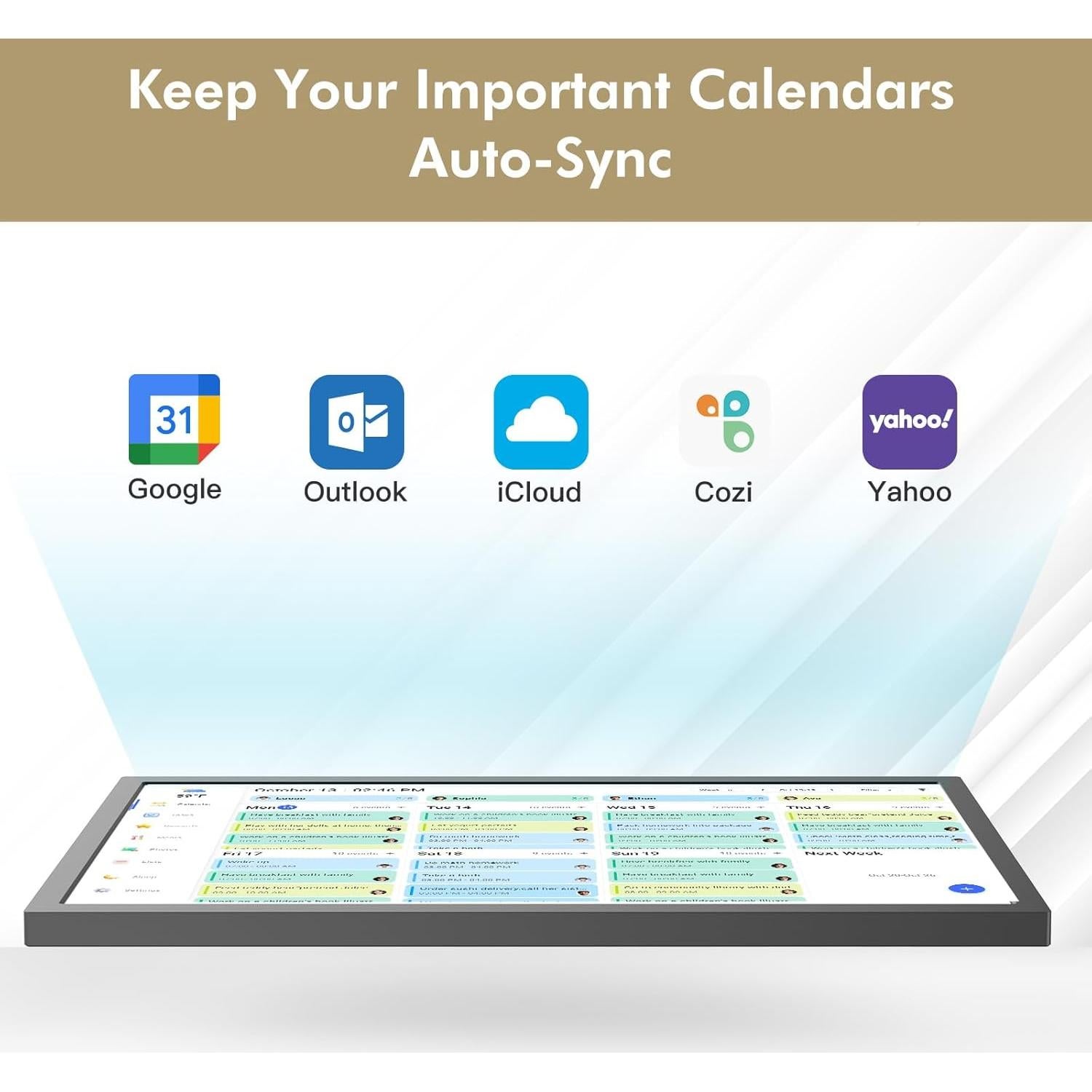 Calendario Digital Inteligente FULLJA 27" Pantalla Táctil HD