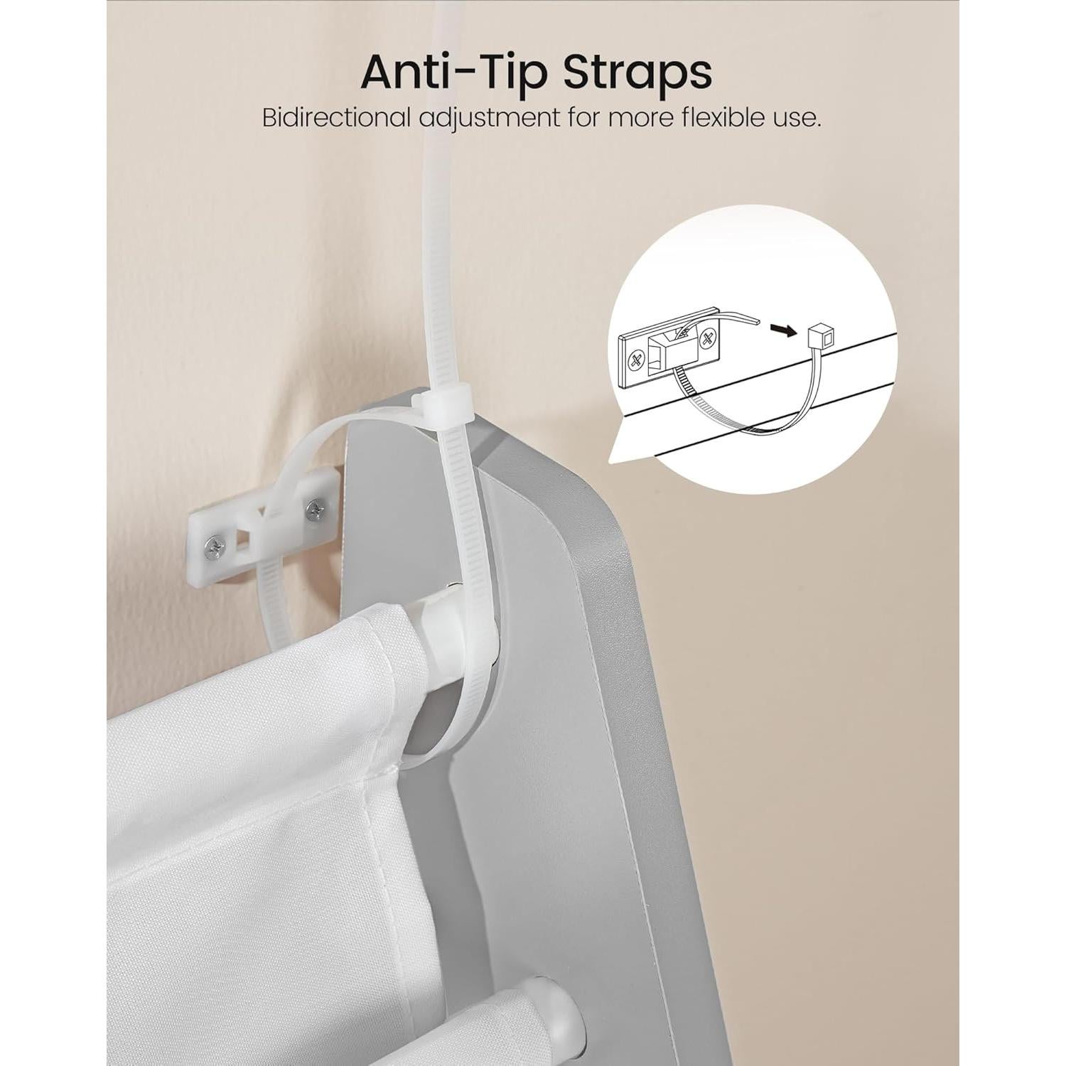 Estantería para Niños CHOEZON 6 Niveles Blanco y Gris