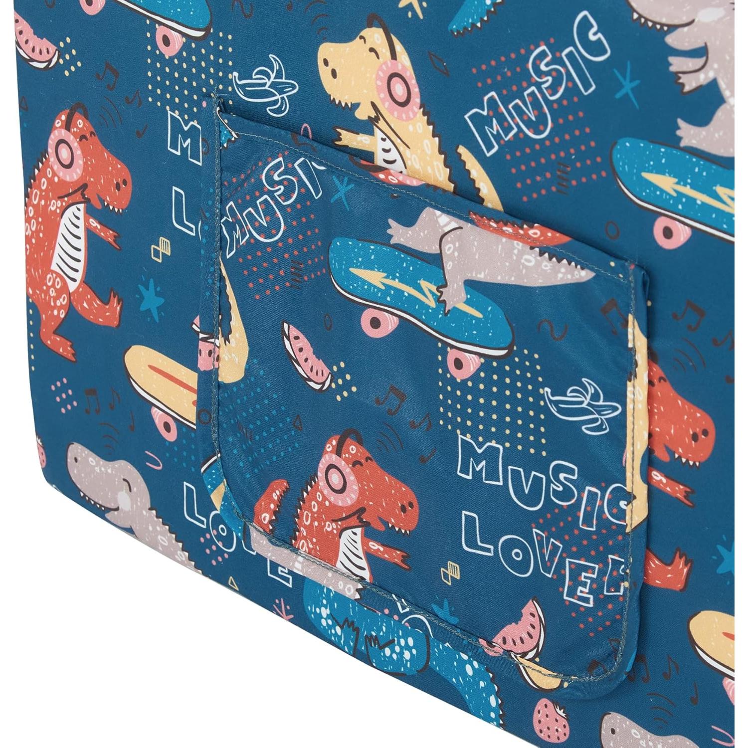 Sofá cama convertible para niños Ulax, diseño dinosaurio