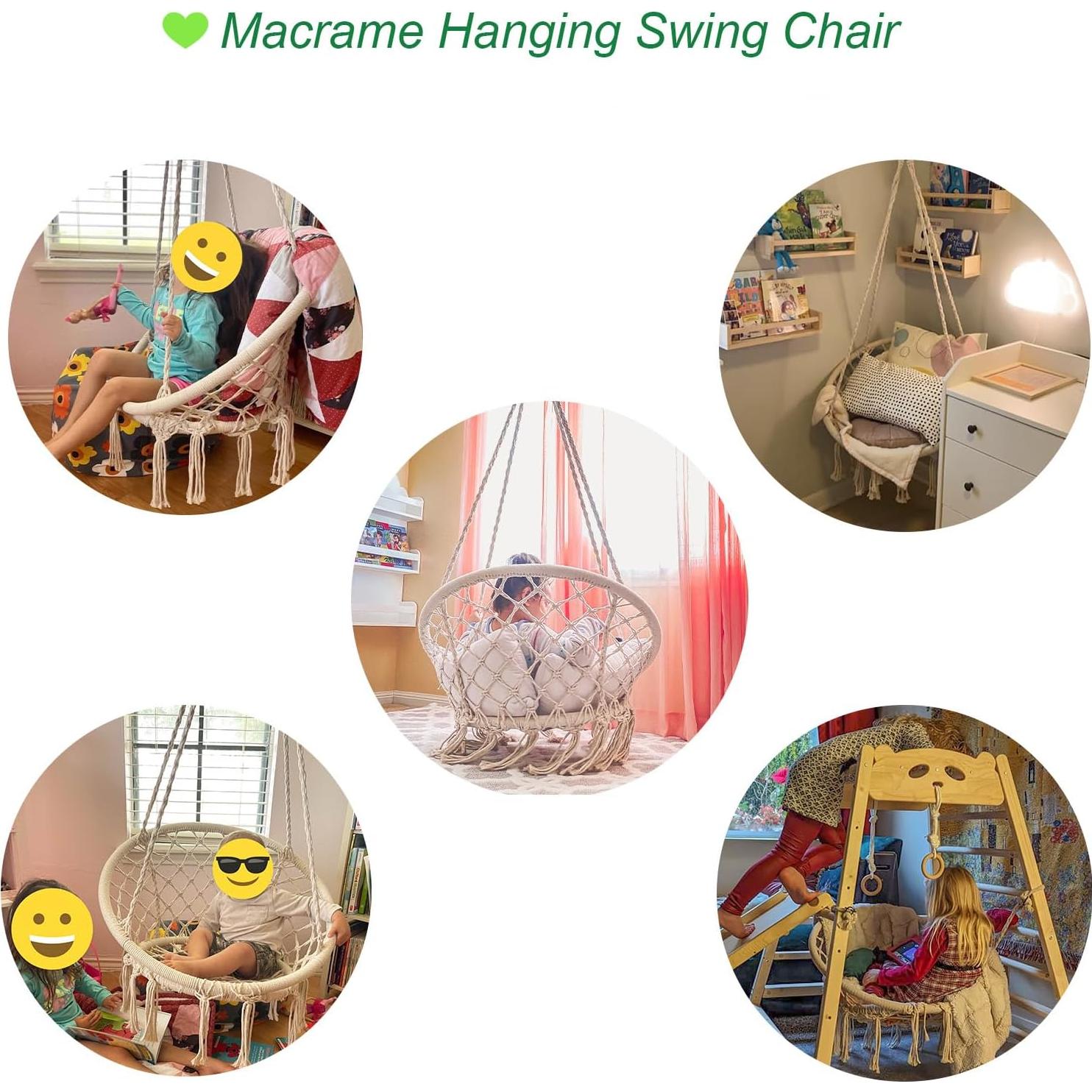 Silla Colgante de Macramé Mertonzo 75x75 cm 120 kg