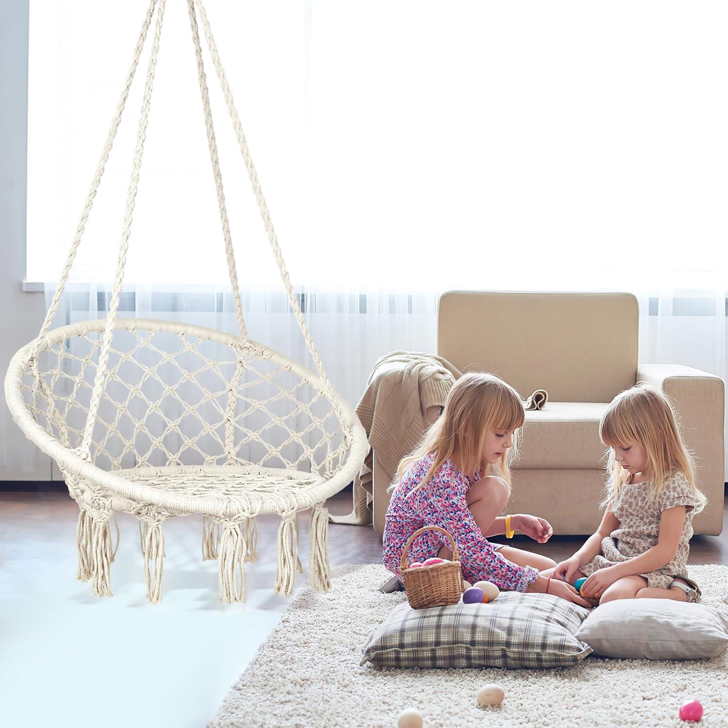 Silla Colgante de Macramé Mertonzo 75x75 cm 120 kg