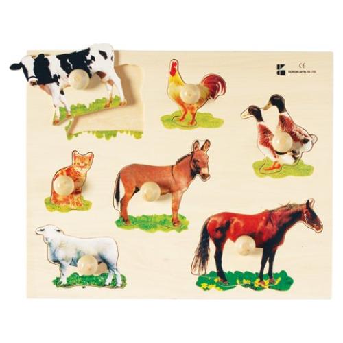 Rompecabezas de Madera para Niños CP Toys Animales de Granja