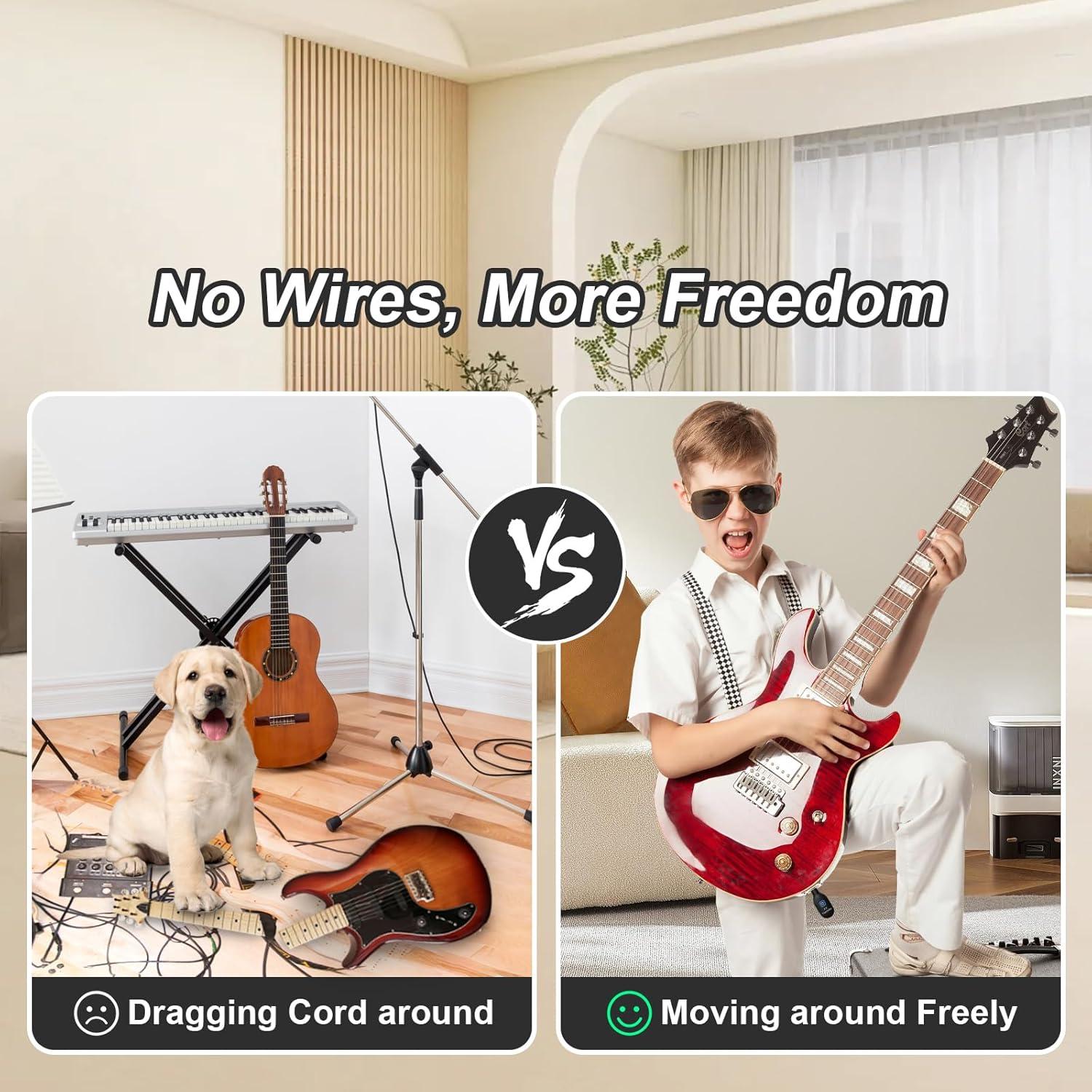 Transmisor Receptor Inalámbrico WENTELMUSIC A12 para Guitarra