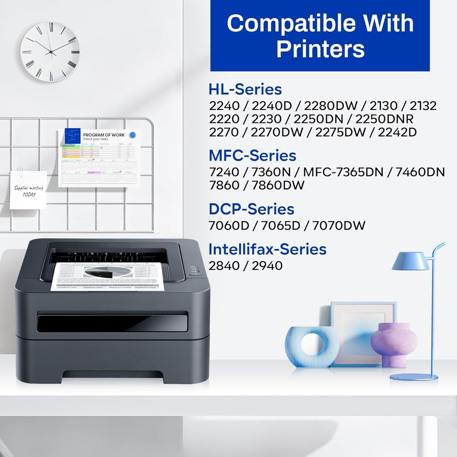 Cartucho de Tóner Negro TN450 Padua Compatible para Brother