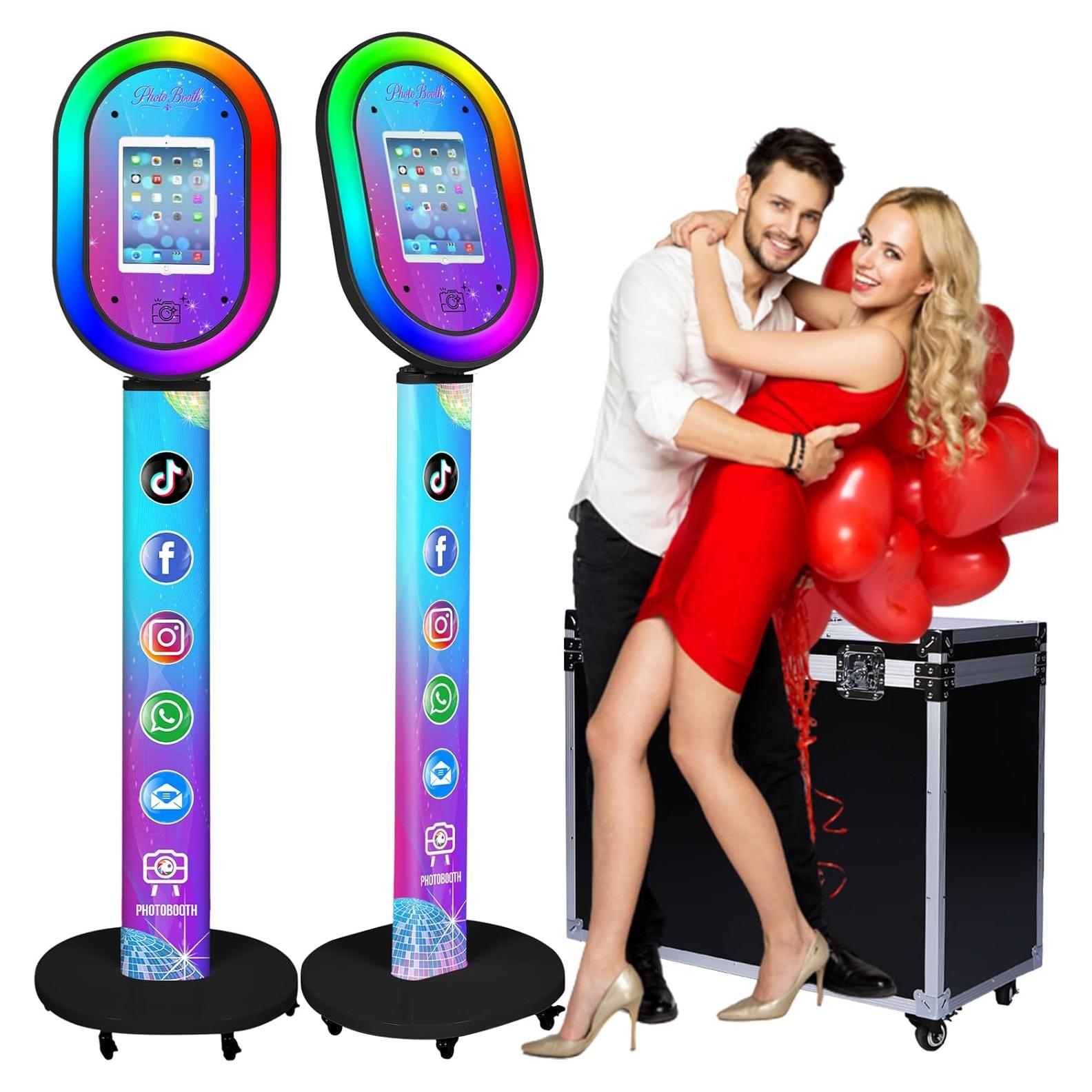 Cabina de Fotos ZLPOWER para iPad 10.2" a 13" con Luz RGB