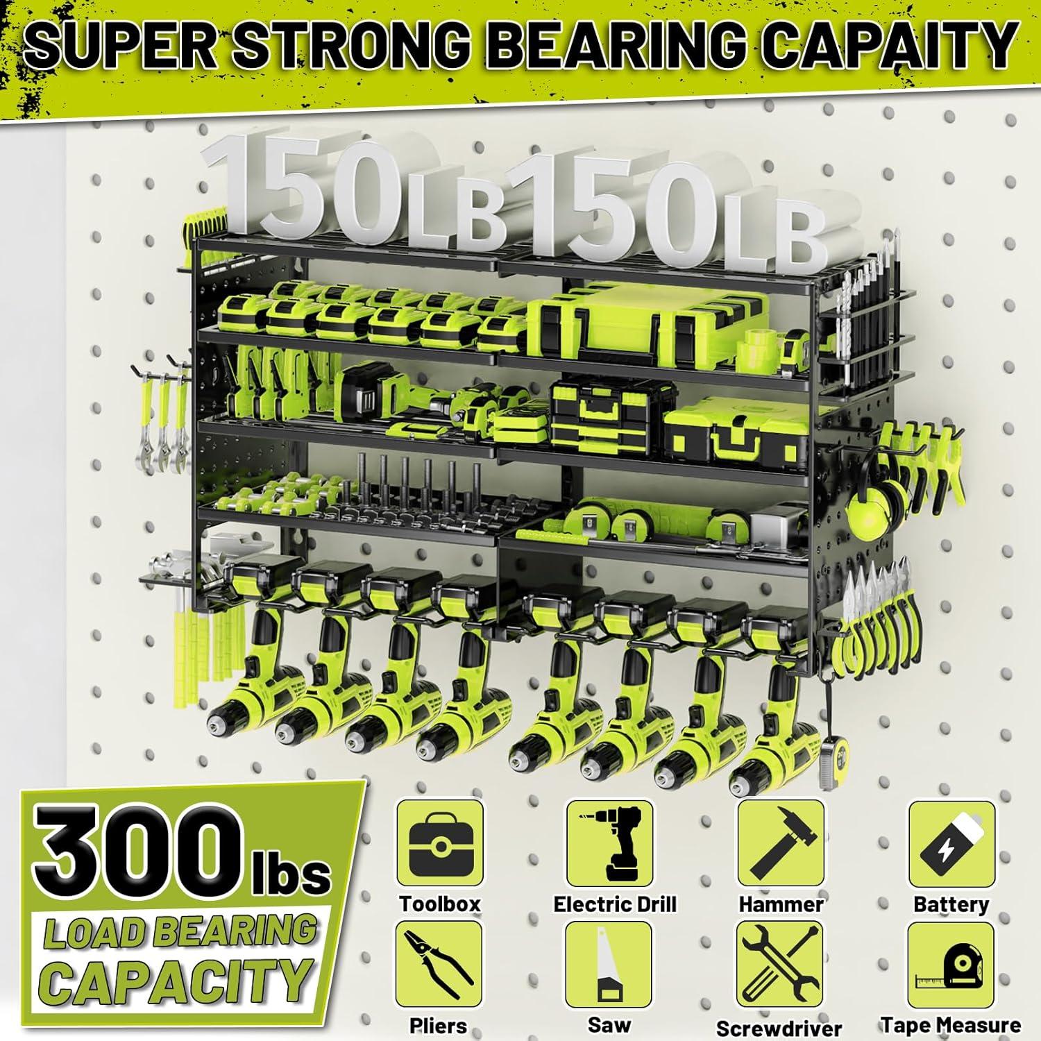 Organizador de Herramientas de Pared DAYSUP 5 Capas Metal Negro