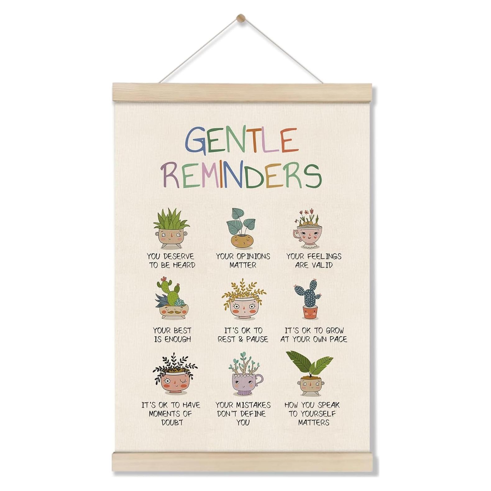 Cartel Motivacional para Pared 30x40 cm - Decoración Salud Mental