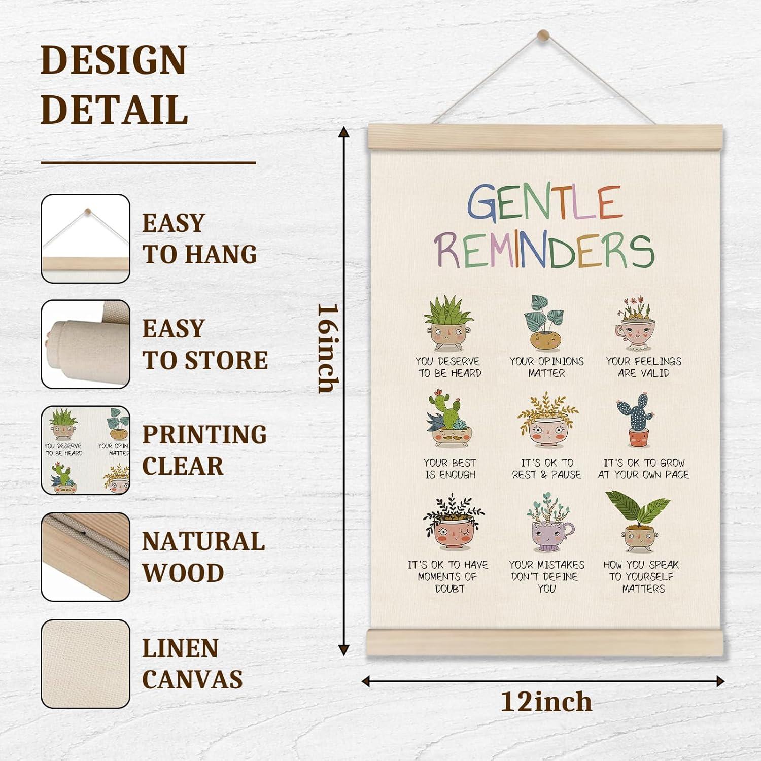 Cartel Motivacional para Pared 30x40 cm - Decoración Salud Mental