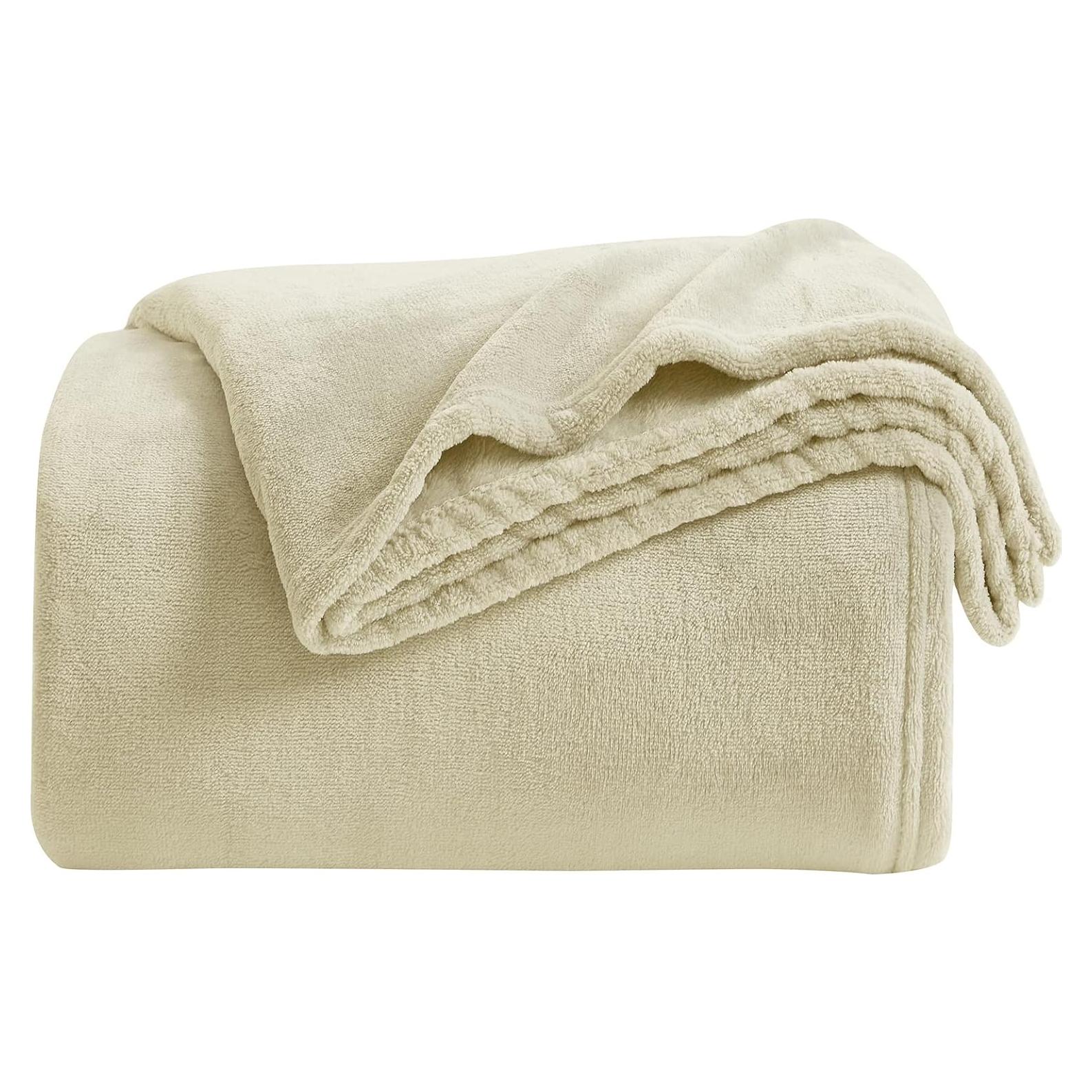 Manta de Lanzamiento KMUSET Beige 127x152 cm Microfibra Suave