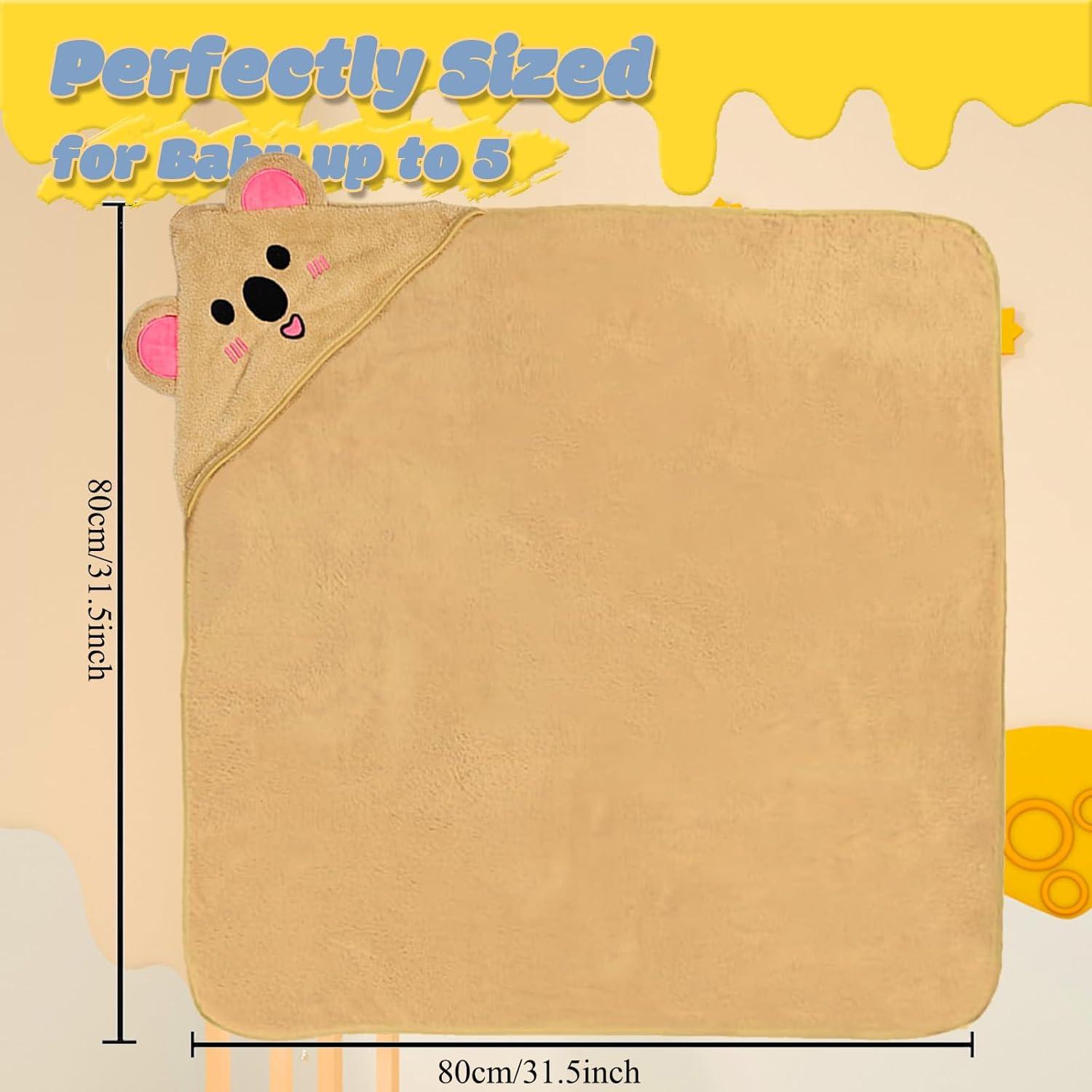 Toallas de Baño con Capucha Etokdos 80x80 cm 2 Piezas