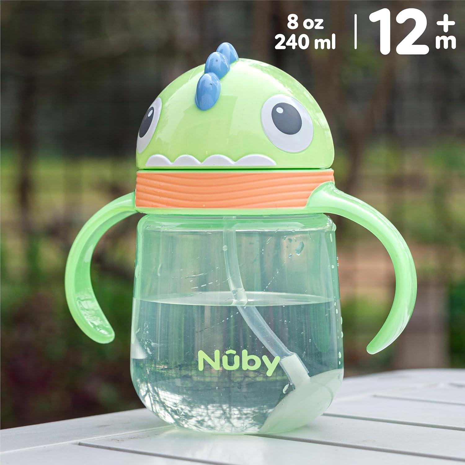Taza Entrenadora Nuby Clik-It 240 ml Pajita 360° Dino