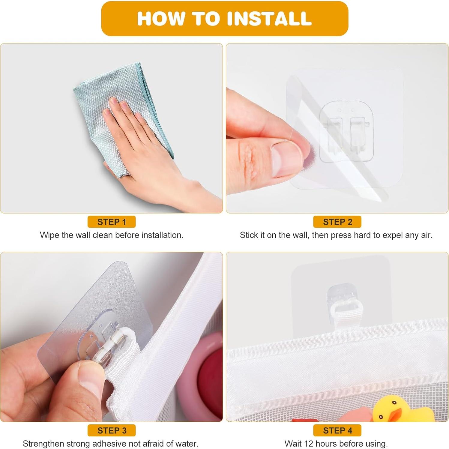 Organizador de Juguetes de Baño BYZBR - 2 Bolsas de Malla