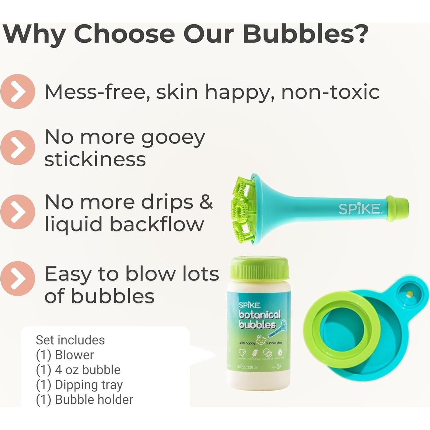 Burbujeador Innobaby Spike con Burbujas Botánicas 229g