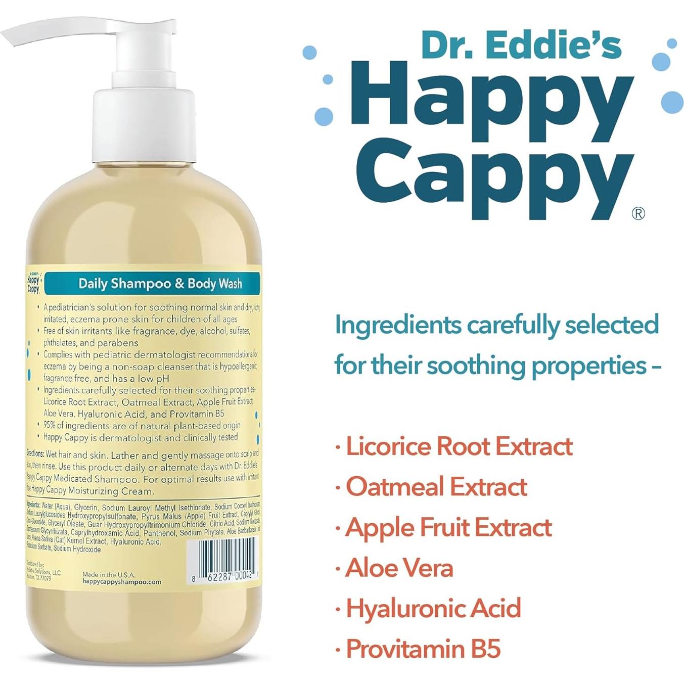 Champú y Gel de Baño Happy Cappy 236.6 ml - Piel Sensible