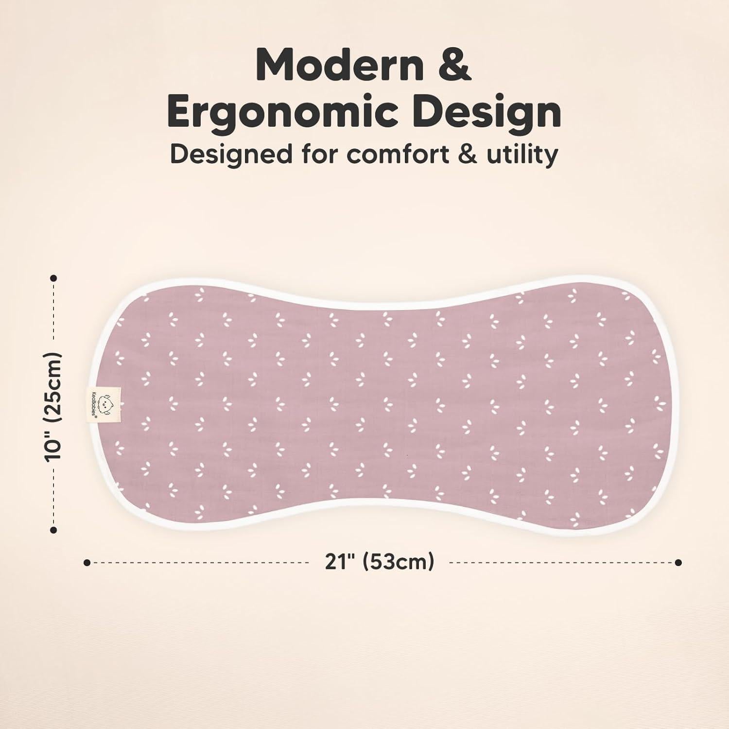 Paquete de 5 Paños de Eructar KeaBabies - 8 Capas Absorbentes