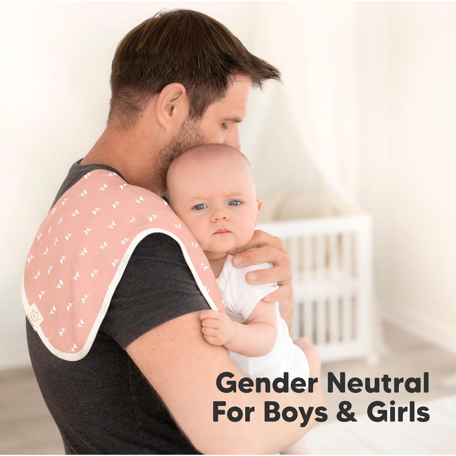 Paquete de 5 Paños de Eructar KeaBabies - 8 Capas Absorbentes