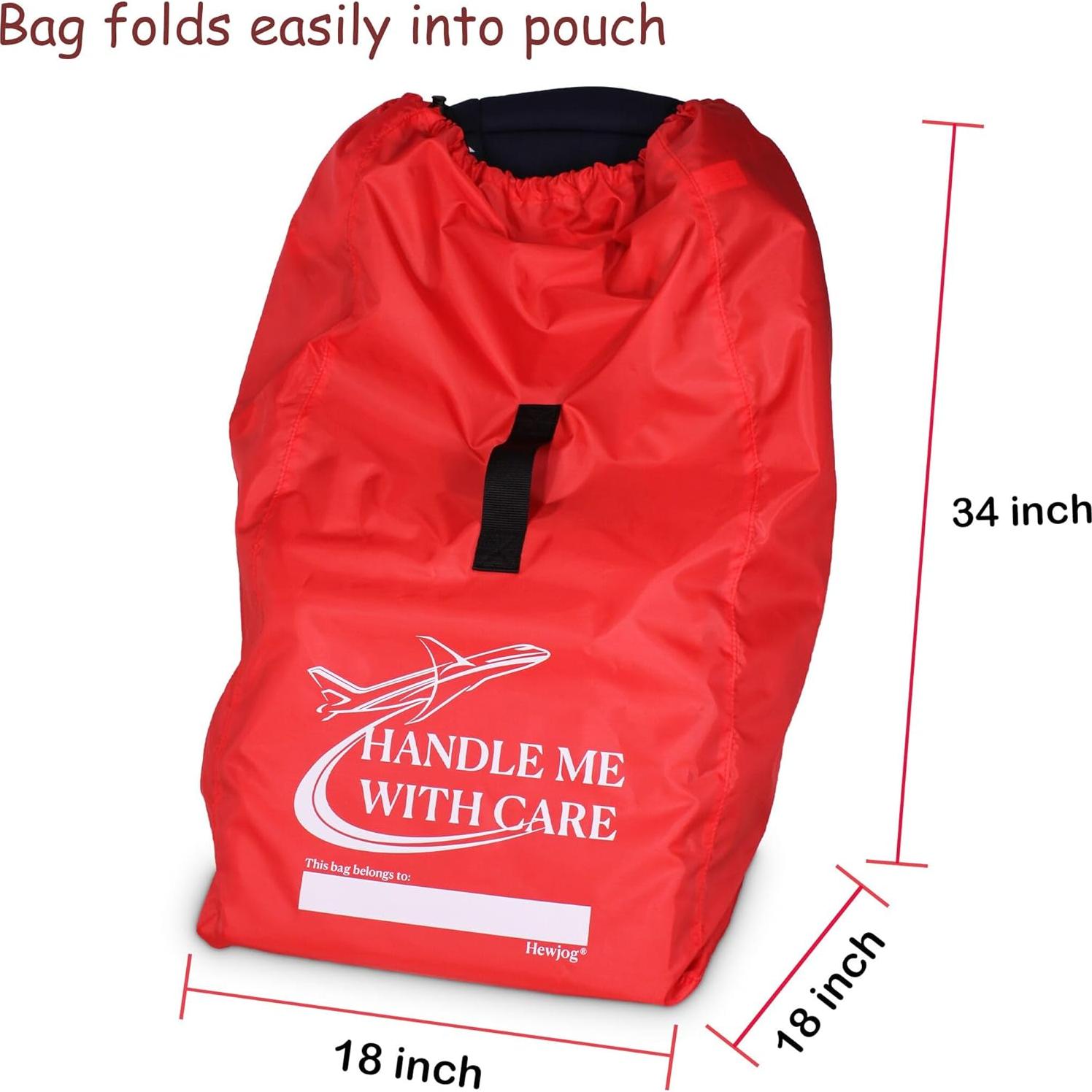 Bolsa de Viaje para Asiento de Auto KVCOM008, Negro 86x46x46cm