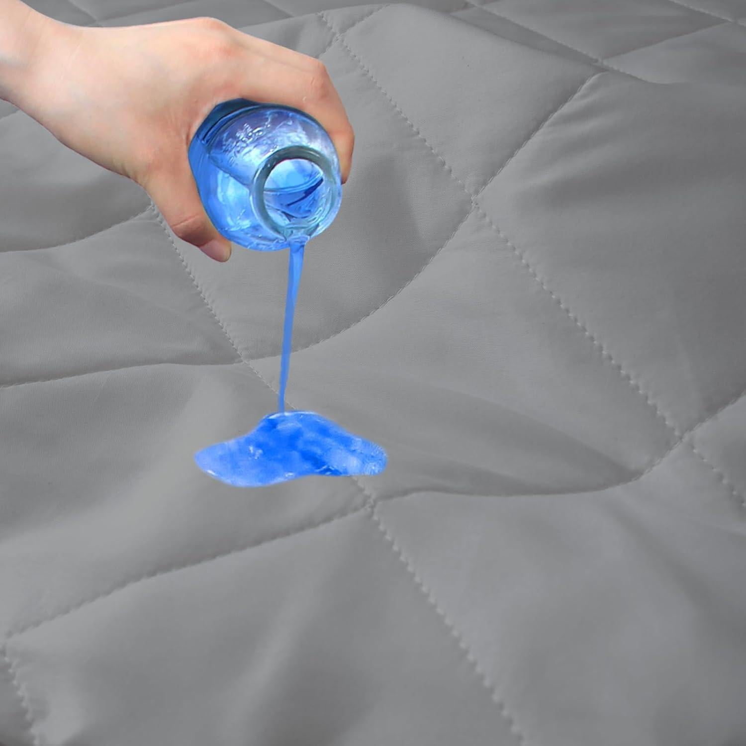 Sábanas Ajustadas Impermeables Biloban 99x68 cm 2 Piezas Gris