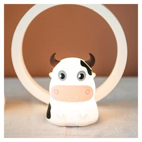 Luz Nocturna Portátil Dimanito Vaca Rosa LED 7 Colores