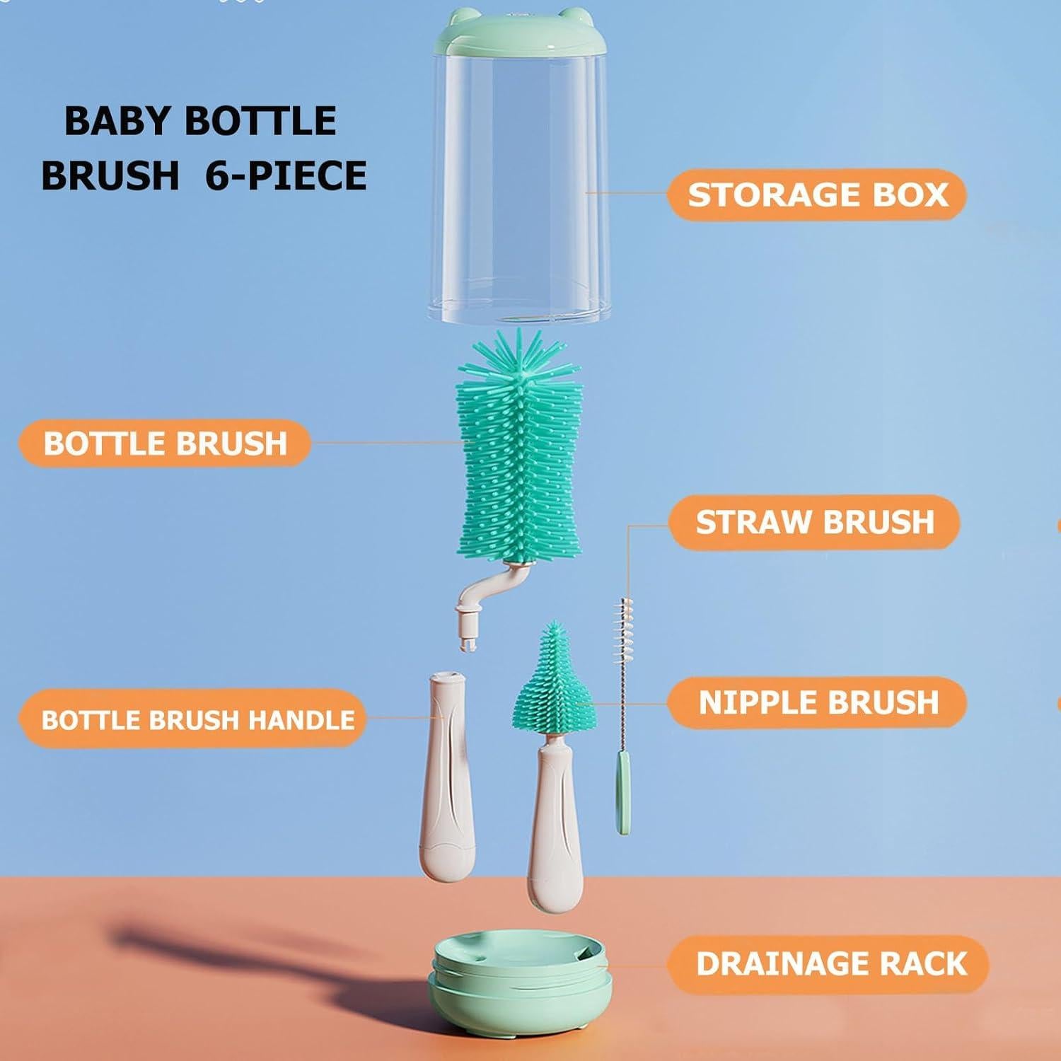 Cepillo Eléctrico para Botellas Sewiden Verde Manual 2 Velocidades