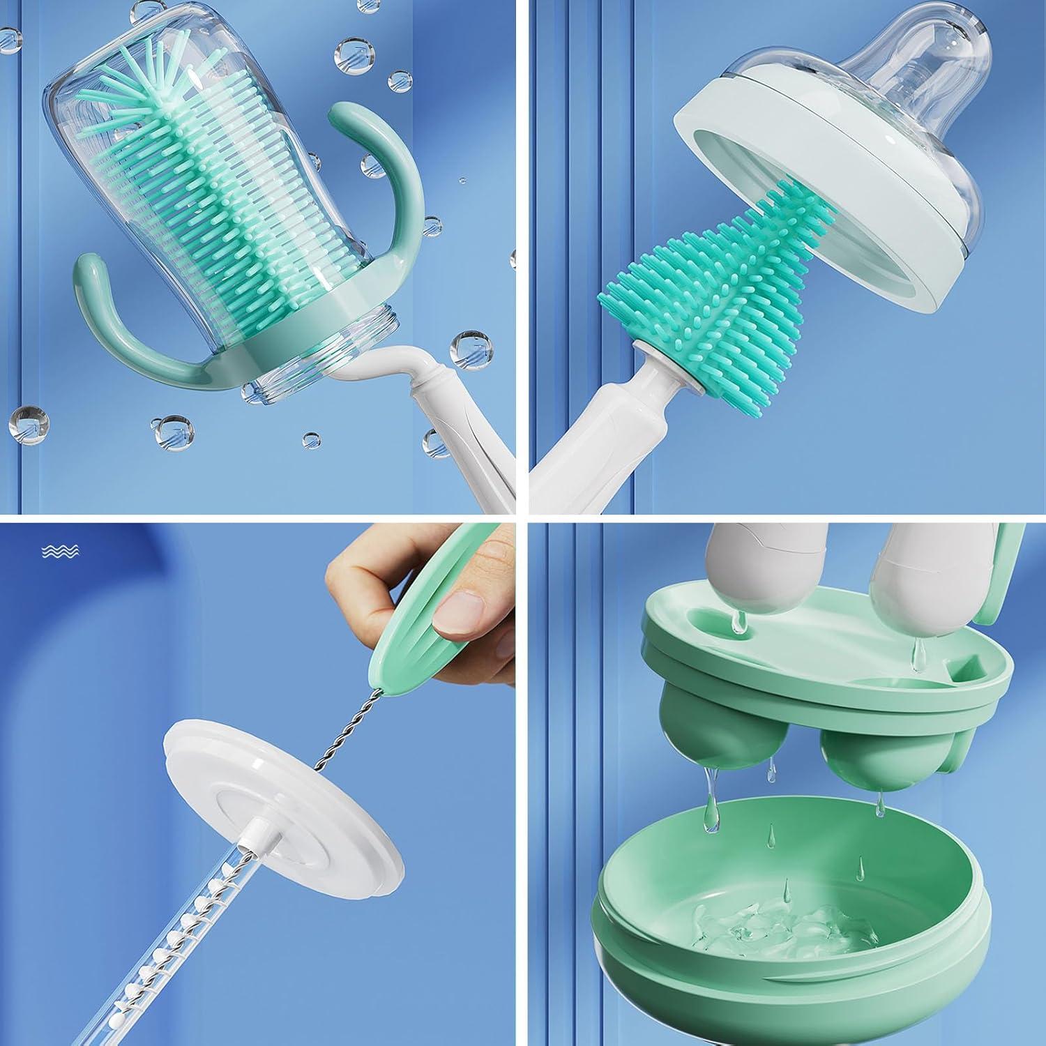 Cepillo Eléctrico para Botellas Sewiden Verde Manual 2 Velocidades