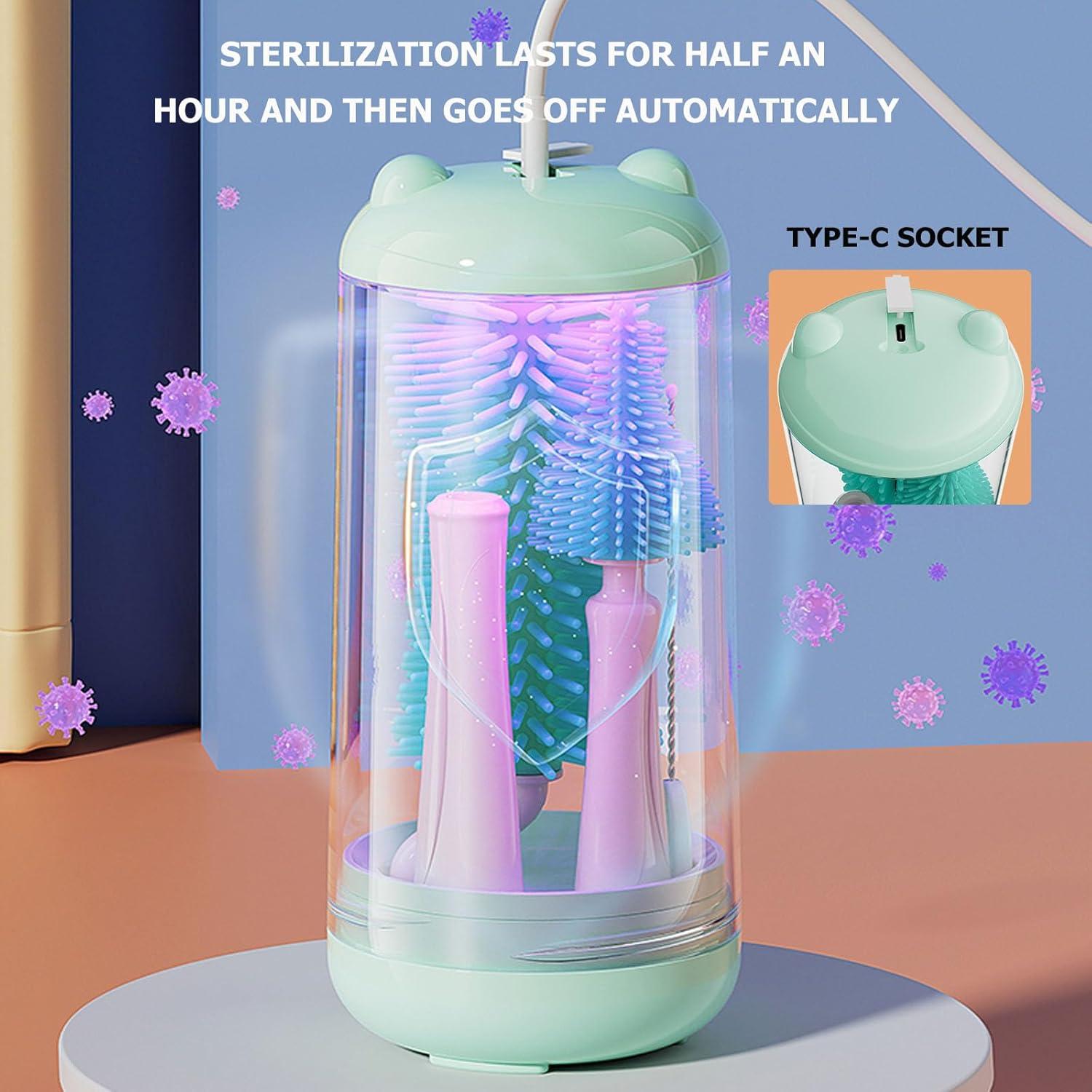 Cepillo Eléctrico para Botellas Sewiden Verde Manual 2 Velocidades