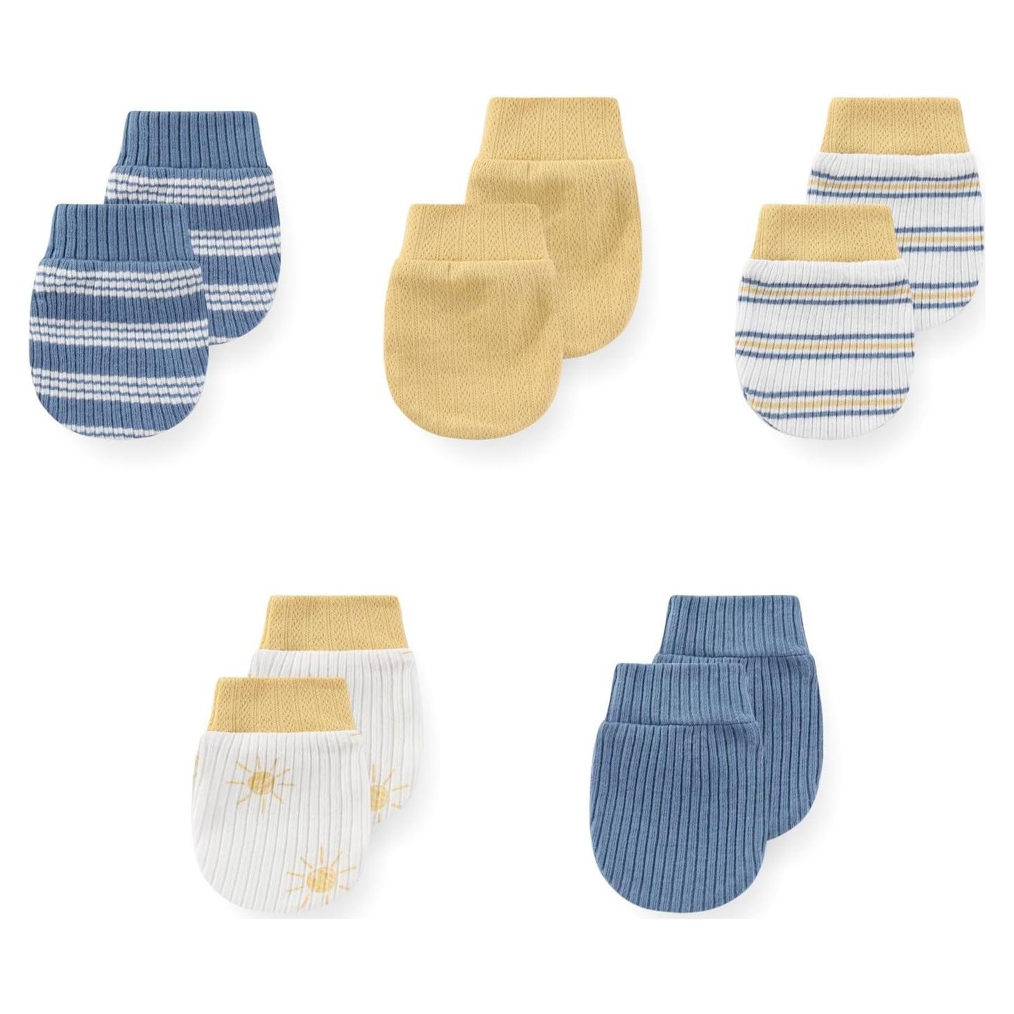 Mitones Antirrasguños Bebé Algodón 0-3 Meses Unisex