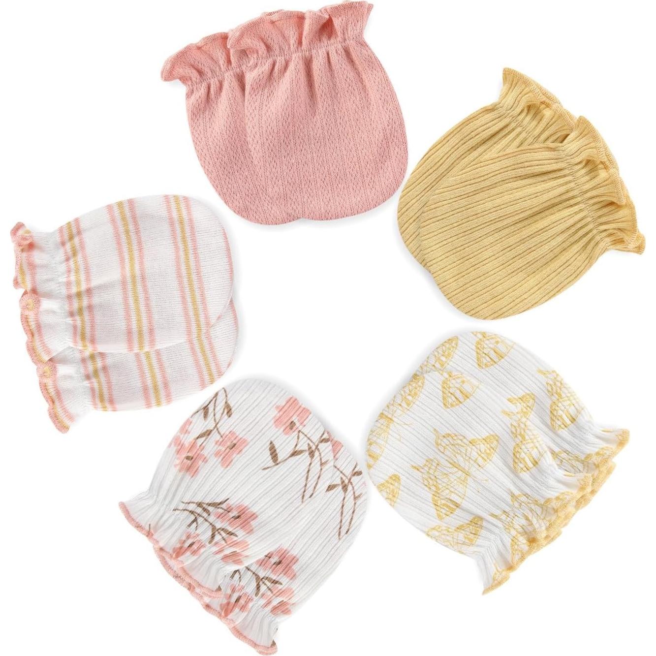 Mitones Antirrasguños Bebé Algodón 0-3 Meses Unisex