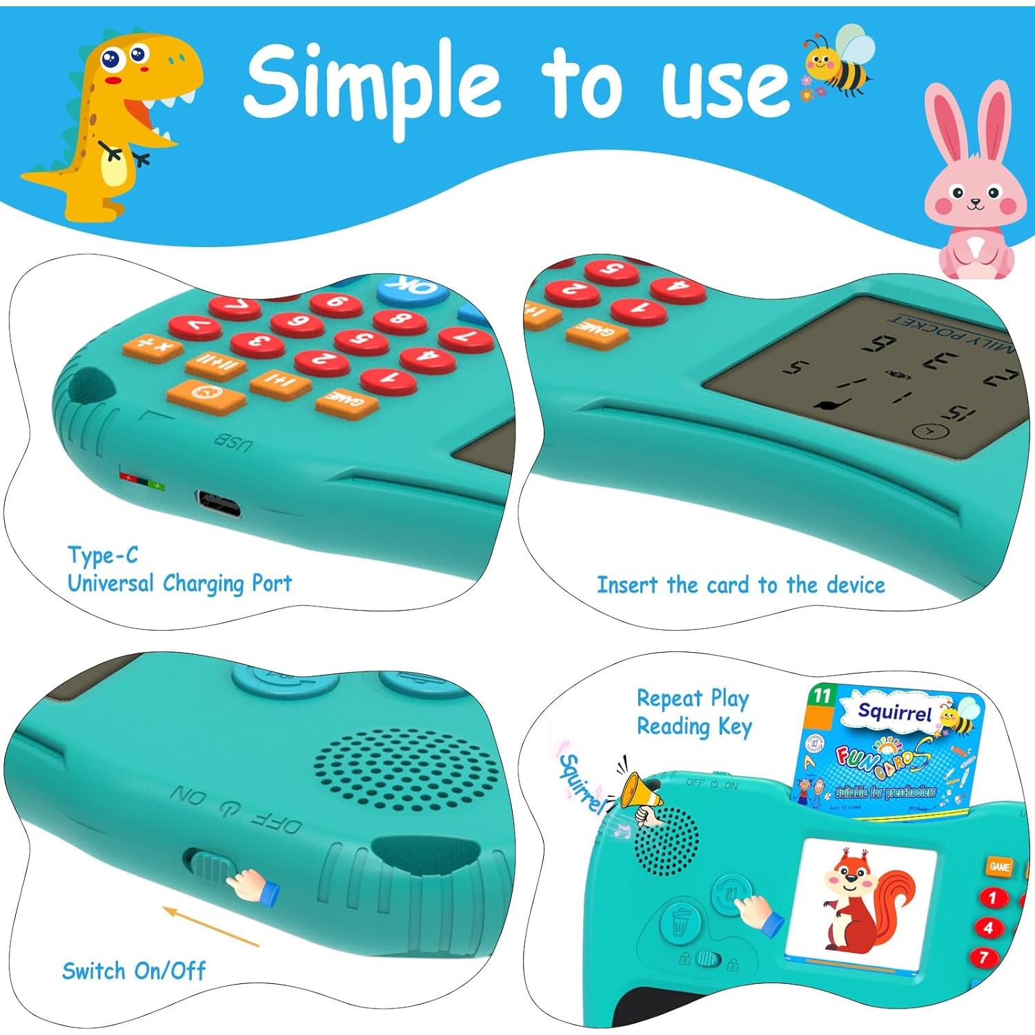 EASEGMER Juguete Educativo 3 en 1 para Niños 0.57 kg