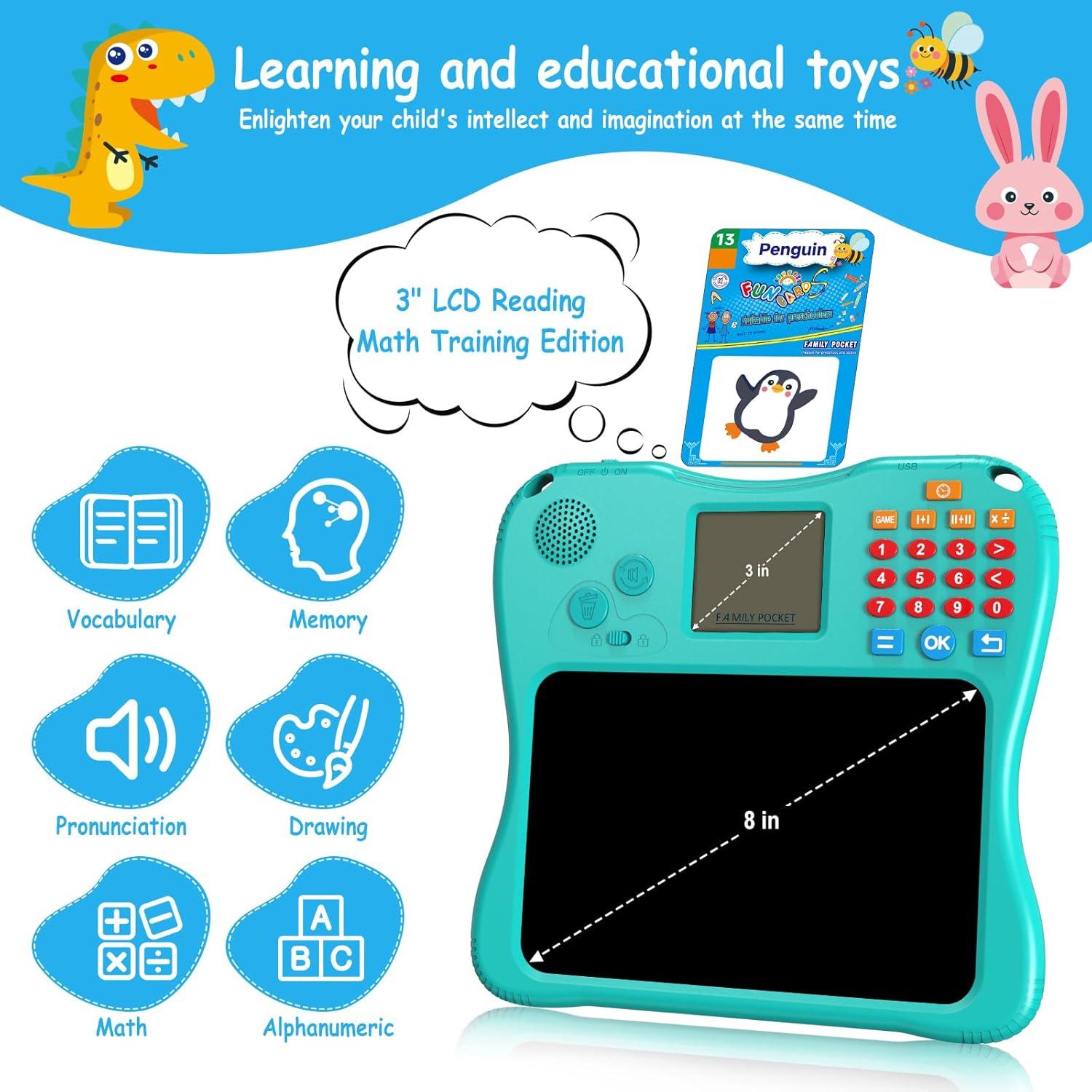 EASEGMER Juguete Educativo 3 en 1 para Niños 0.57 kg