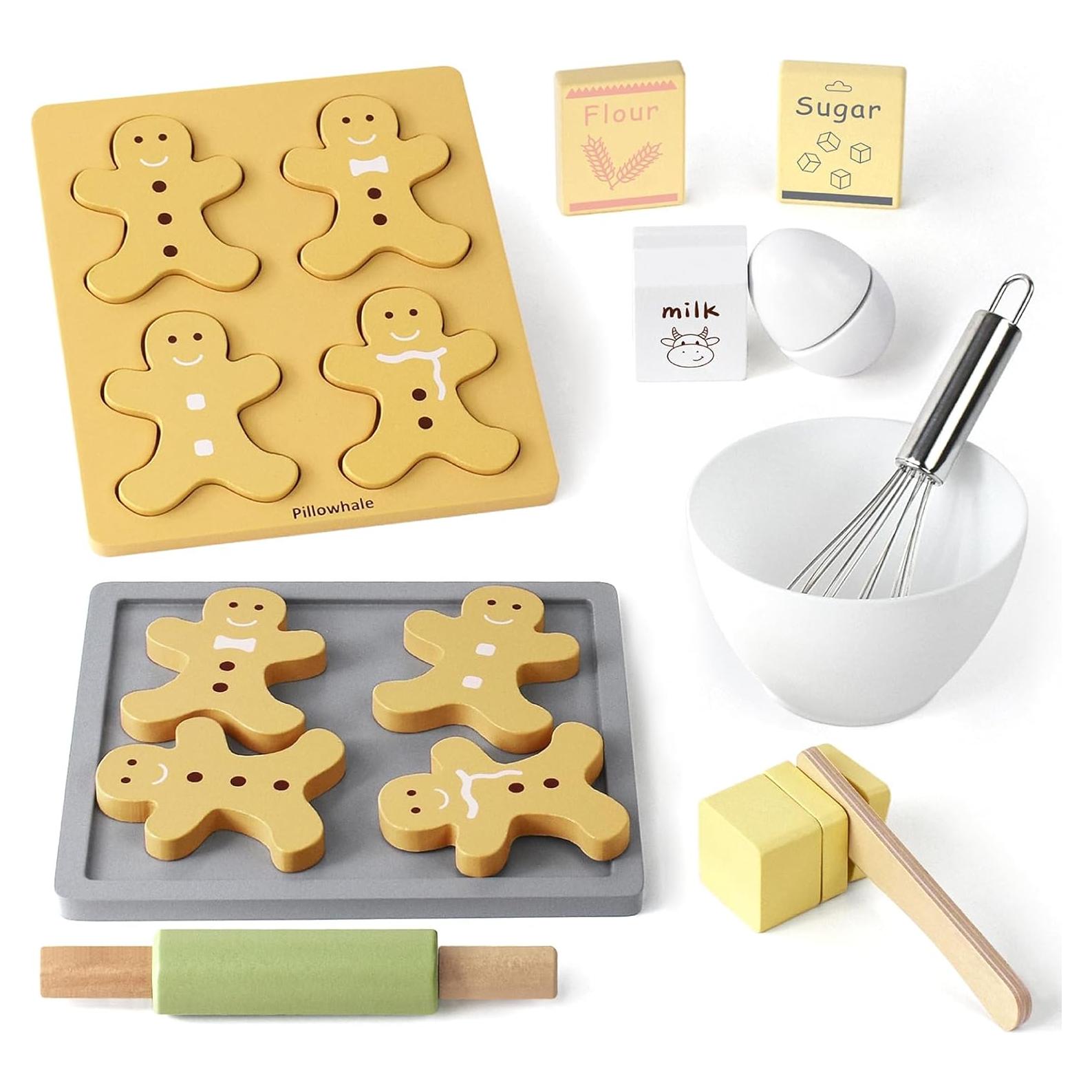 Juego de Hornear Galletas de Jengibre Pillowhale - 18 Piezas