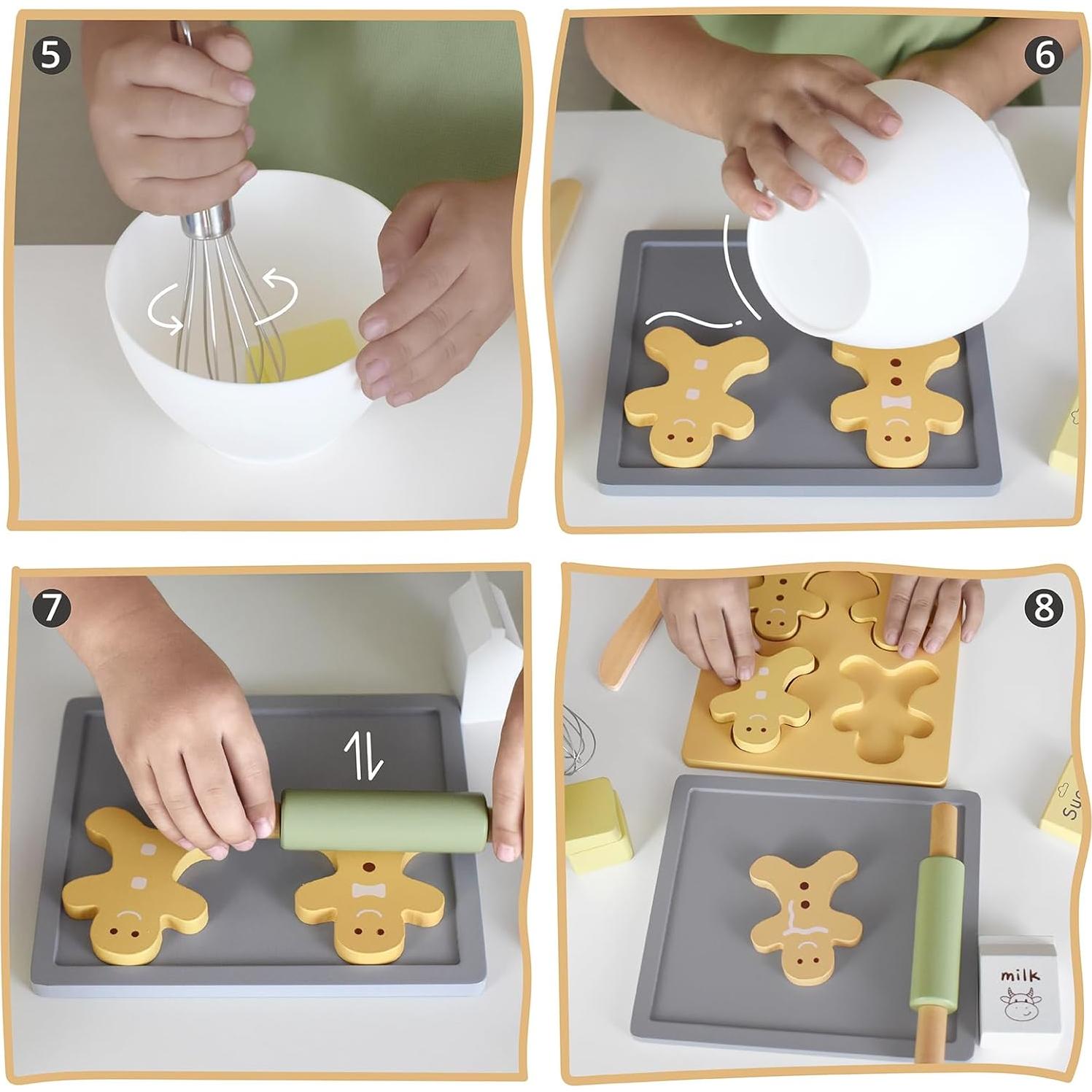 Juego de Hornear Galletas de Jengibre Pillowhale - 18 Piezas