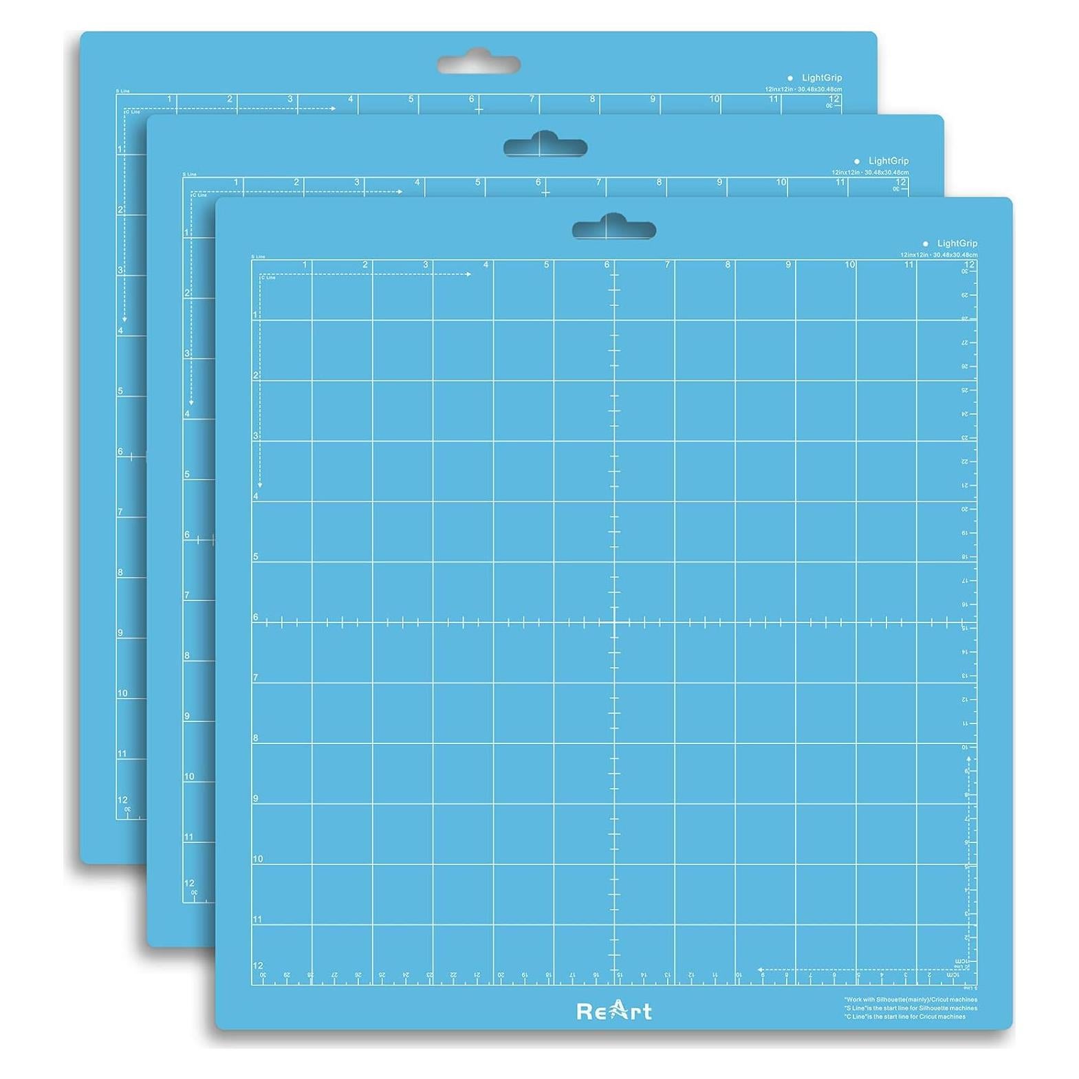 ReArt Juego de Alfombrillas de Corte Adhesivas 30.48 cm x 30.48 cm