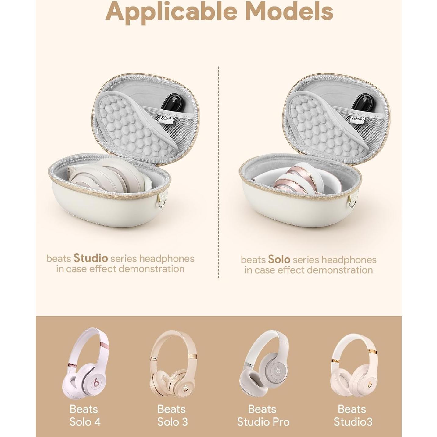 Funda para Auriculares Beats Studio Pro/Solo 4/3 - Beige