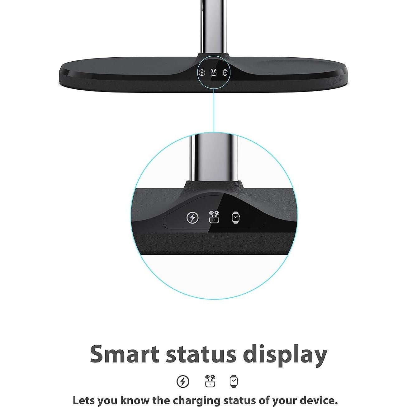 Estación de Carga Inalámbrica 3 en 1 Holami para Apple