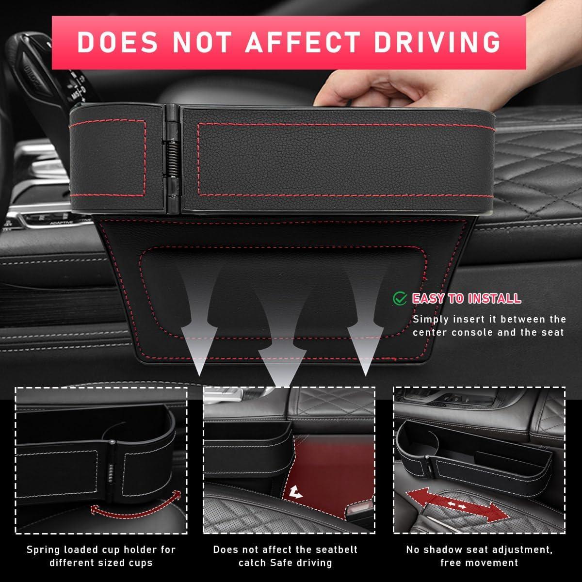 Relleno de Espacio entre Asientos Sylvil con Portavasos Negro