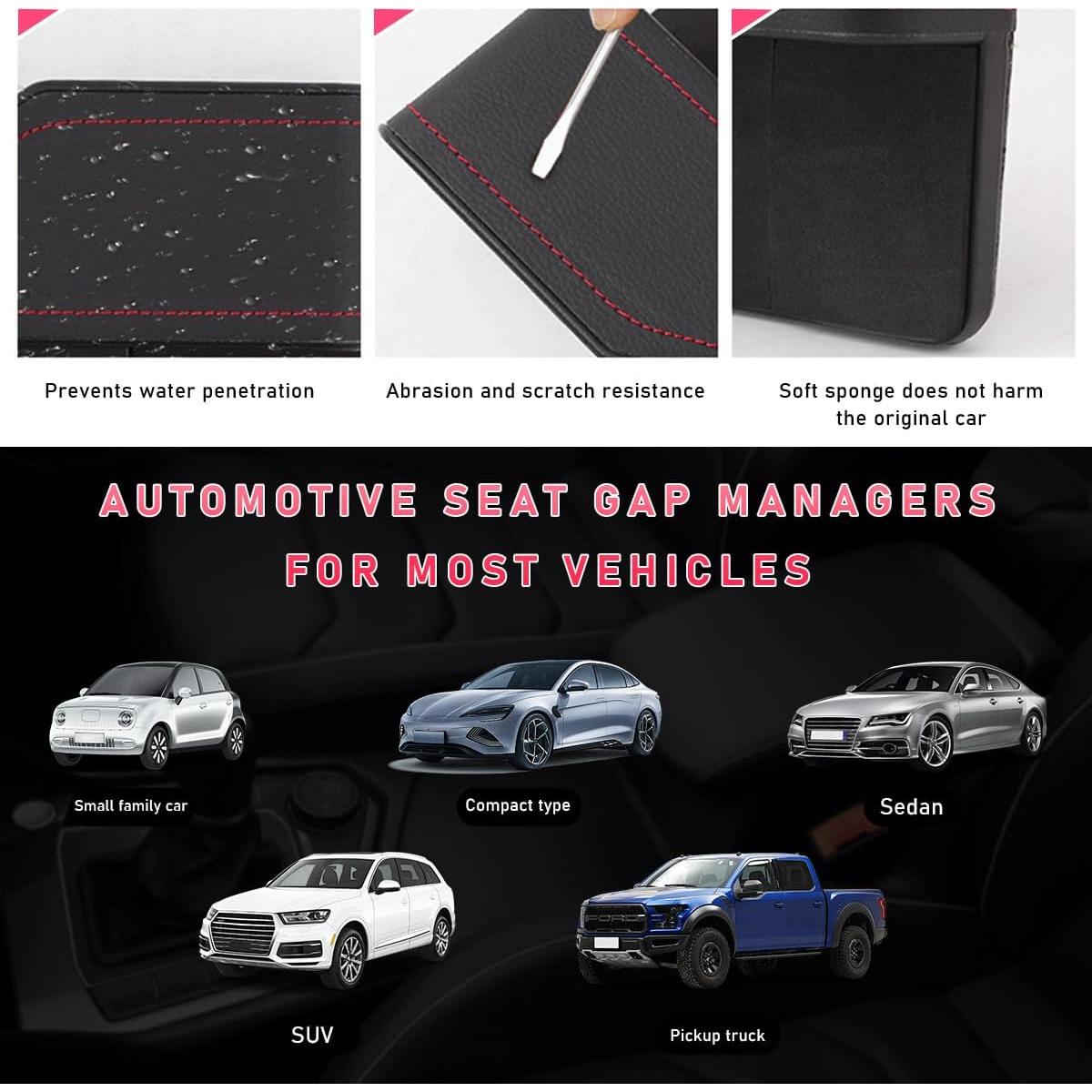 Relleno de Espacio entre Asientos Sylvil con Portavasos Negro