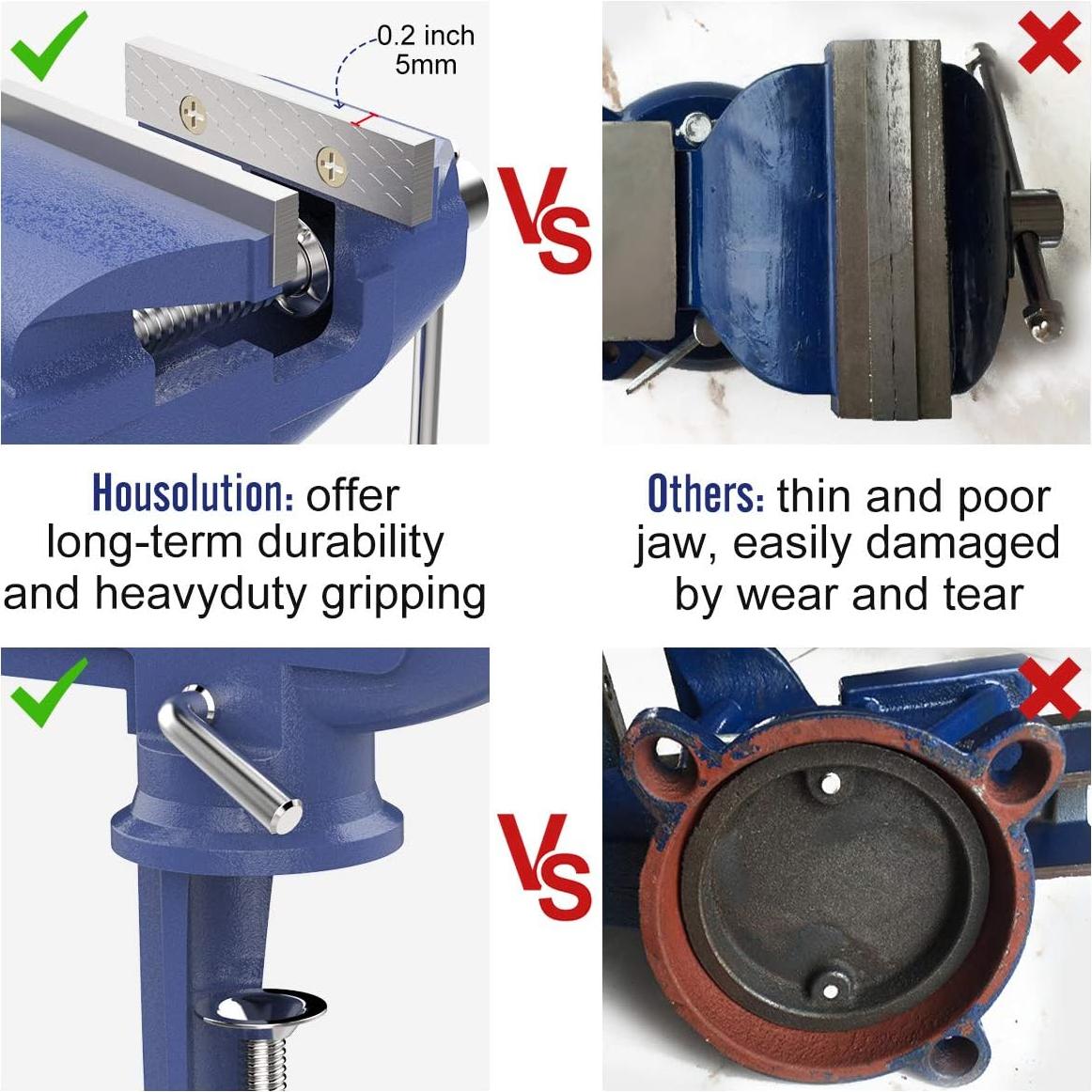 Prensa Universal Housolution 76.2 mm Base Giratoria 360°