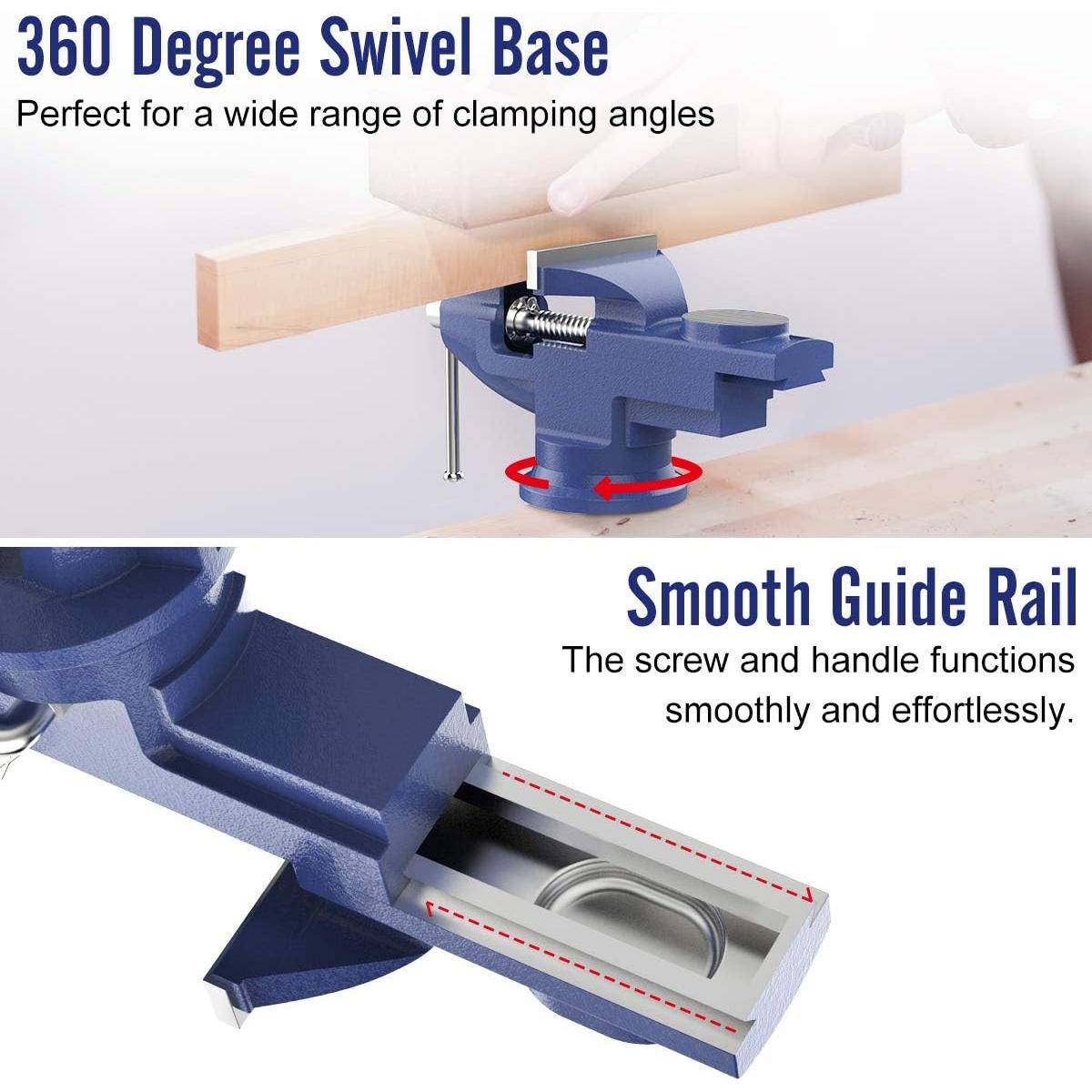 Prensa Universal Housolution 76.2 mm Base Giratoria 360°