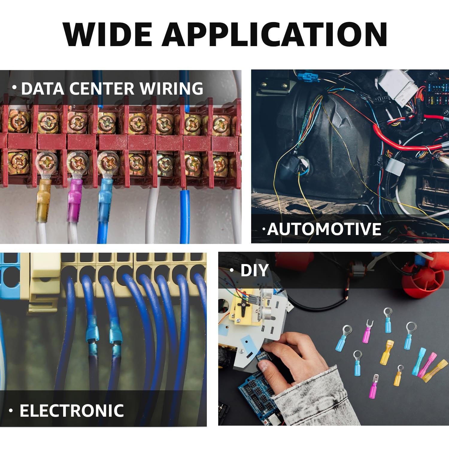 Kit de Conectores de Cable Termoretráctiles Ledvillage 120 Pcs
