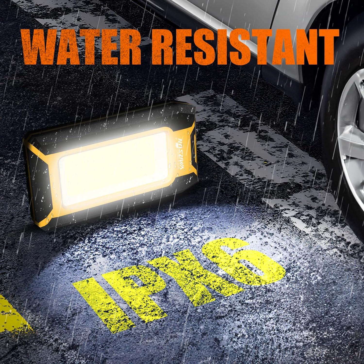 Luz de Trabajo LED WARSUN 40W 1500 Lúmenes Recargable Amarillo