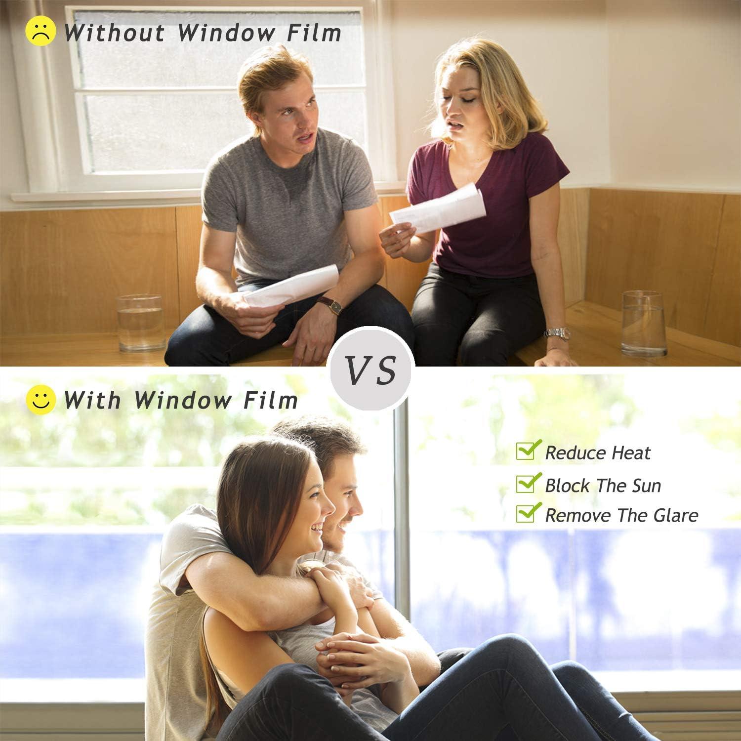 Película de Ventana HooTown 45x198 cm Privacidad Espejo UV