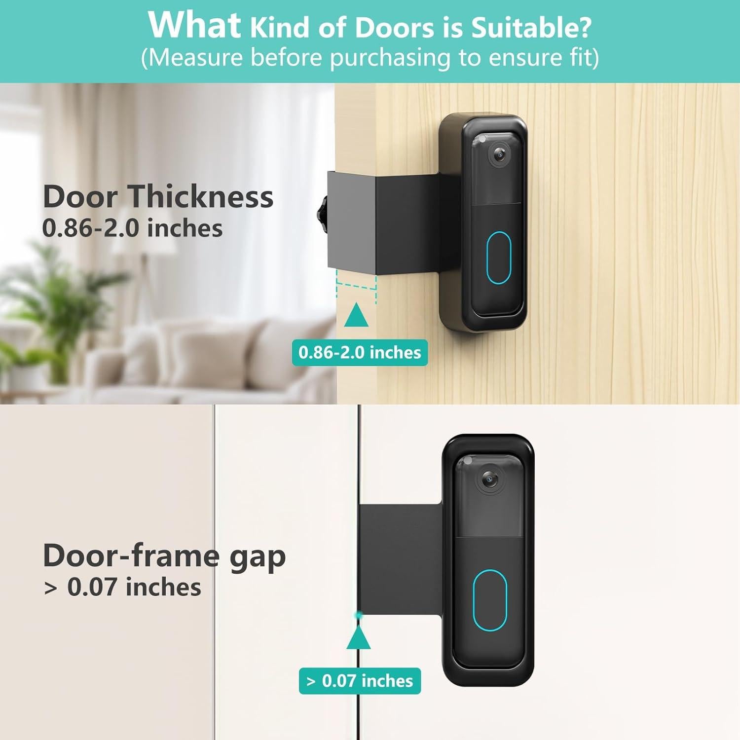 Soporte Antirrobo para Timbre Blink Pefecon Sin Perforación