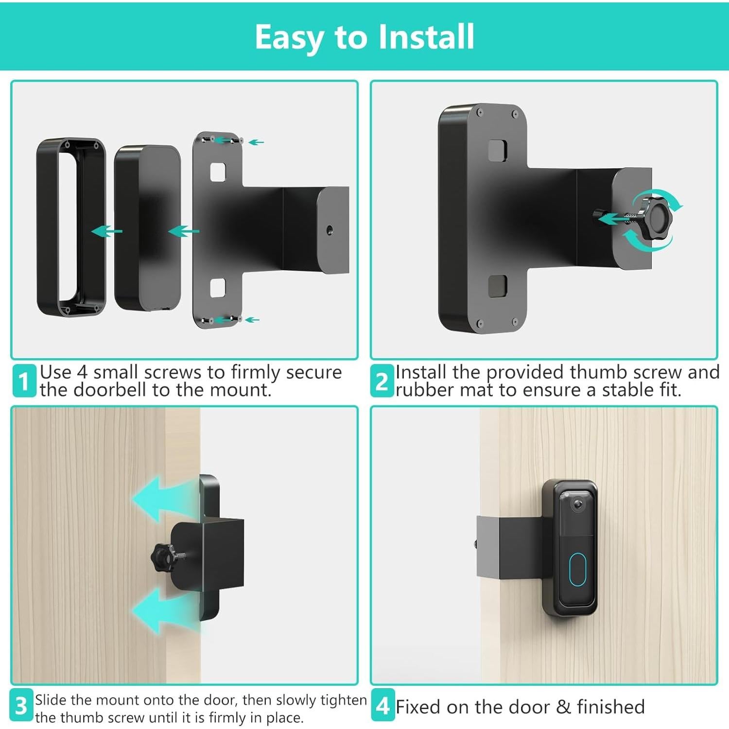 Soporte Antirrobo para Timbre Blink Pefecon Sin Perforación